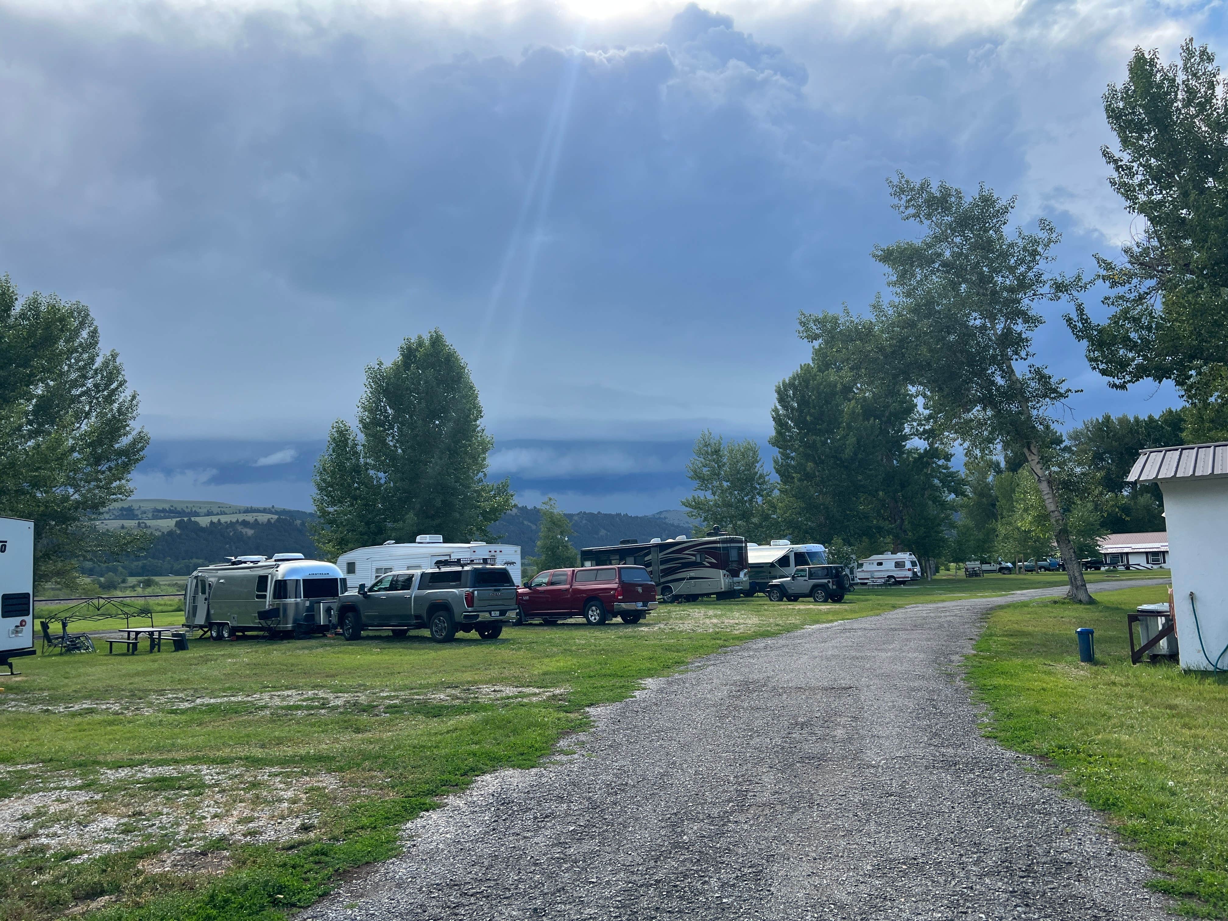 Samantha S.'s photo of rv camping at Bernie & Sharons Riverfront RV Park near Elliston, MT