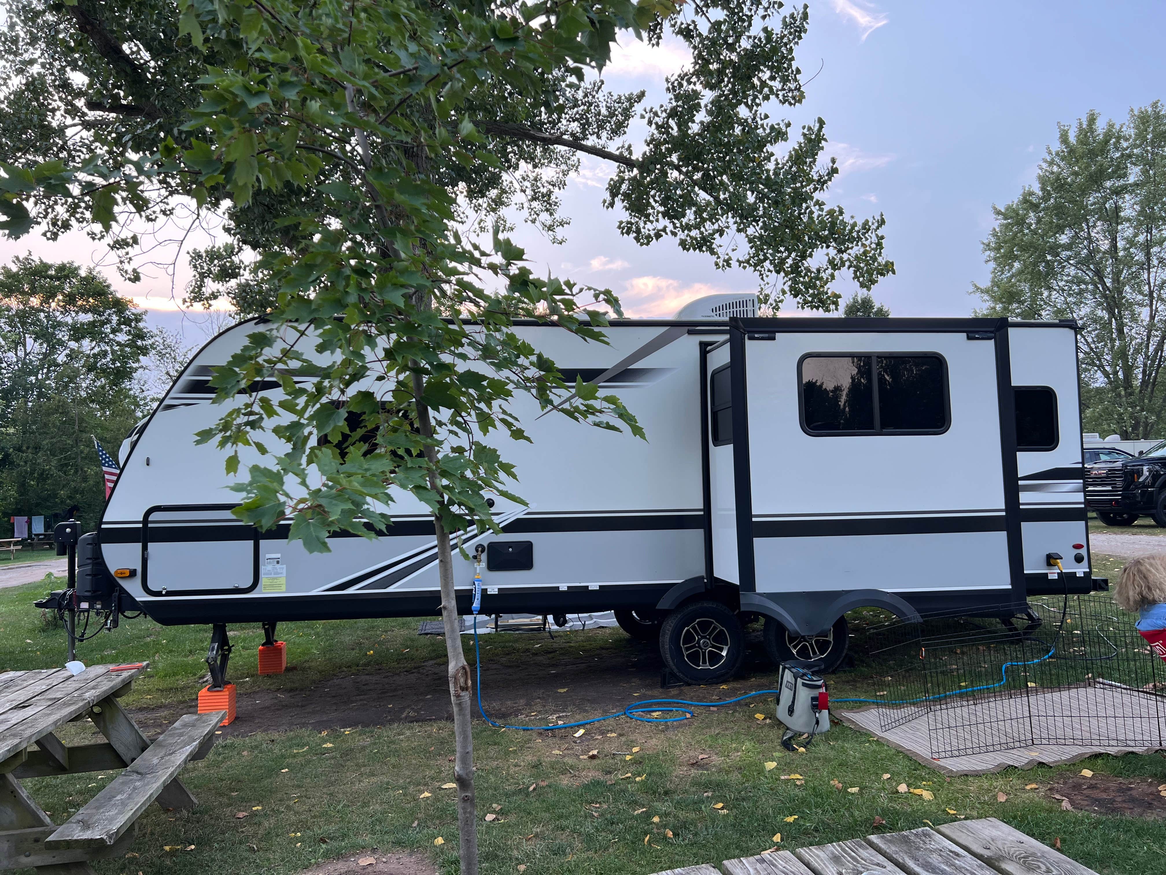 Deb M.'s photo of rv camping at Betsie River Campsite near Onekama, MI