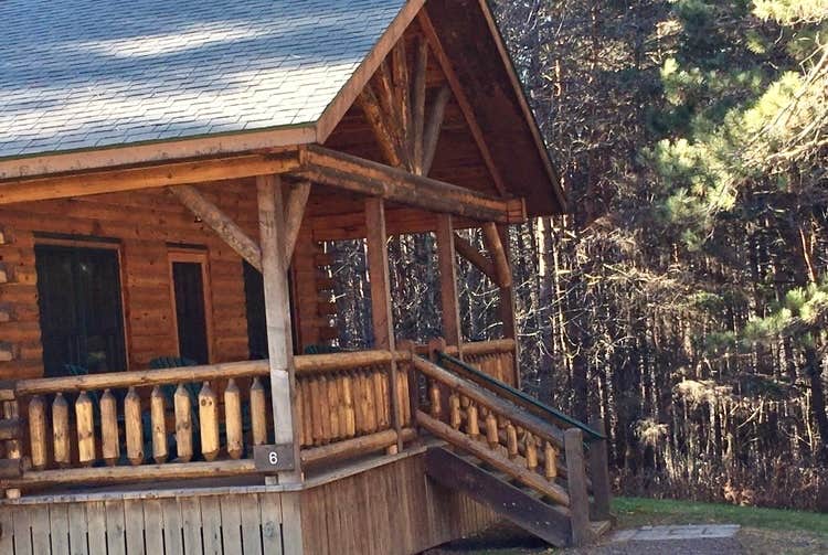 Janet R.'s photo of a cabin at Betty and Wilbur Davis State Park — Betty & Wilbur Davis State Park near Sprakers, NY