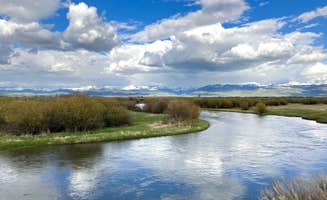 Mathilde A.'s photo of a dispersed camping area at Big Eddy Dispersed Camping near Swan Valley, ID