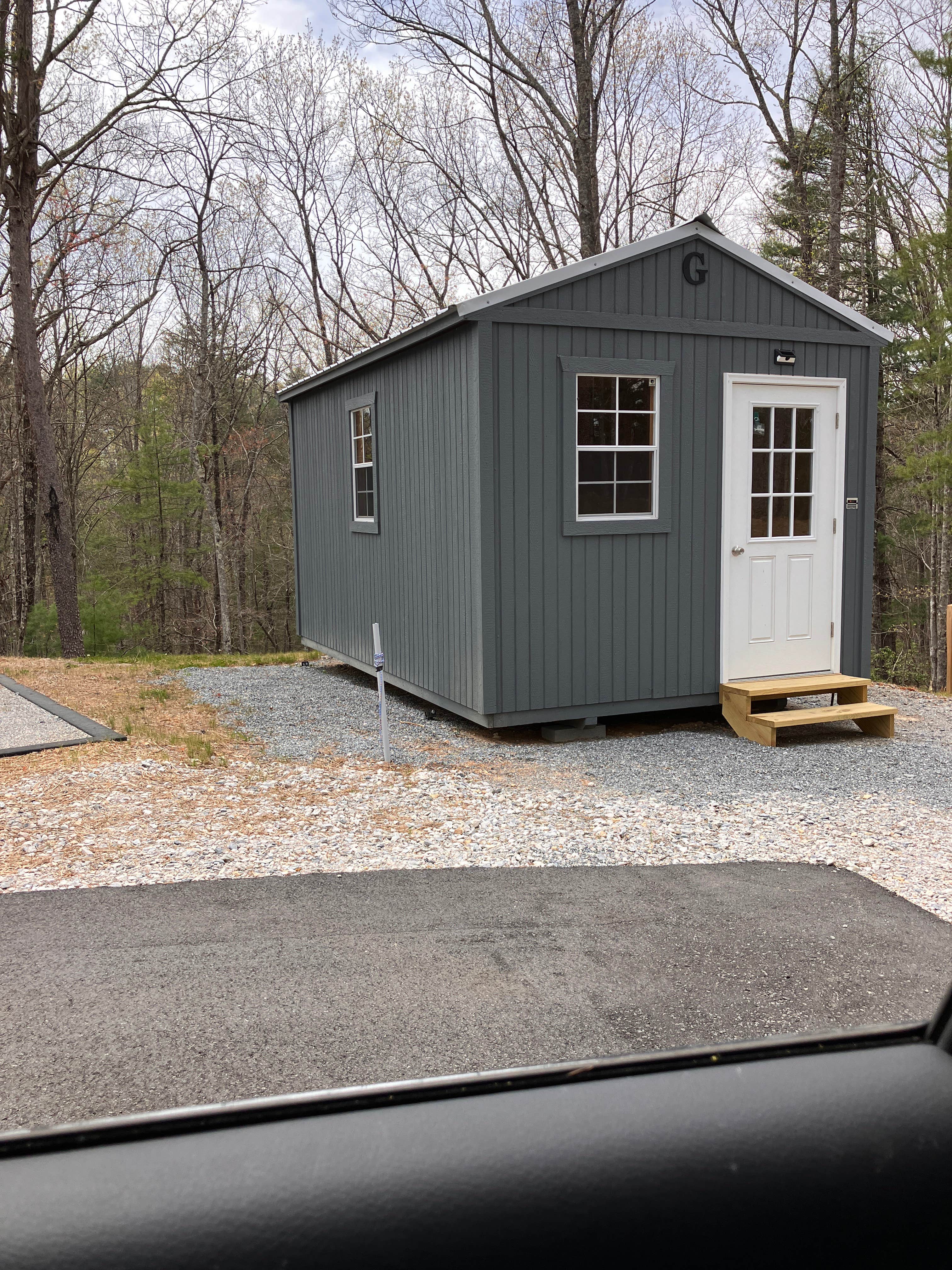 Robin B.'s photo of a cabin at Black Bear Campground near Swannanoa, NC