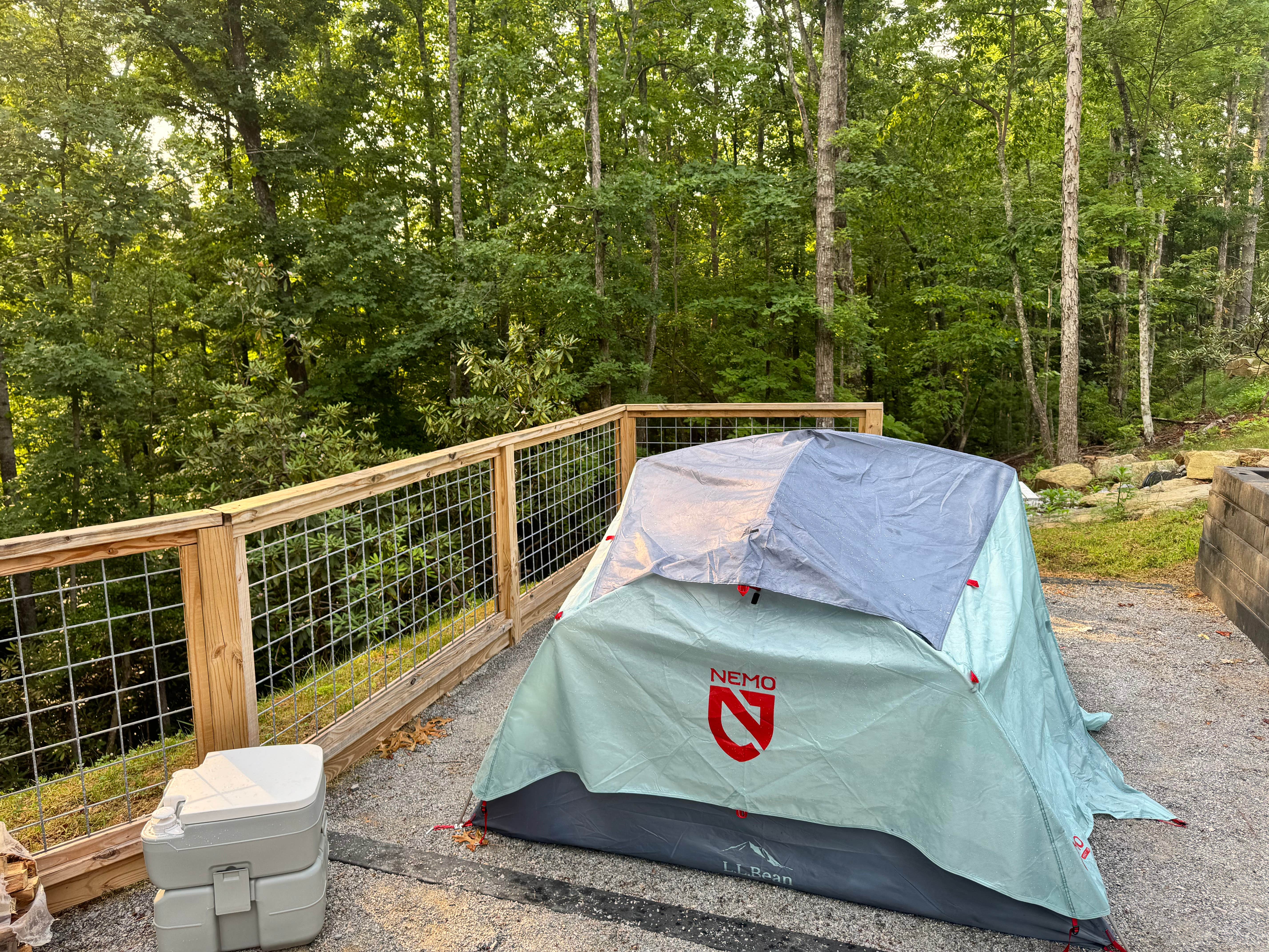 Raul G.'s photo of tent camping at Black Bear Campground near Boiling Springs, NC