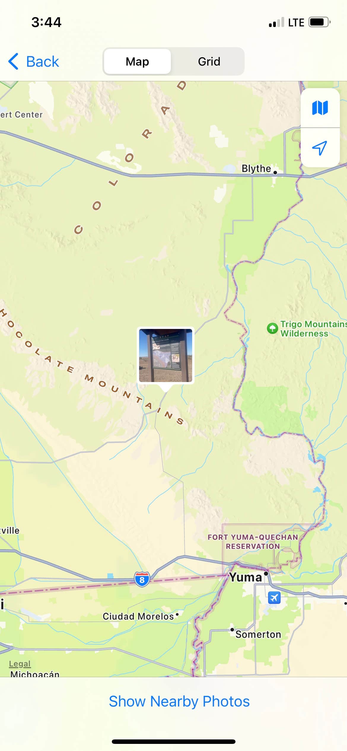 Camper-submitted photo at Black Mountain Road Camp near Blythe, CA