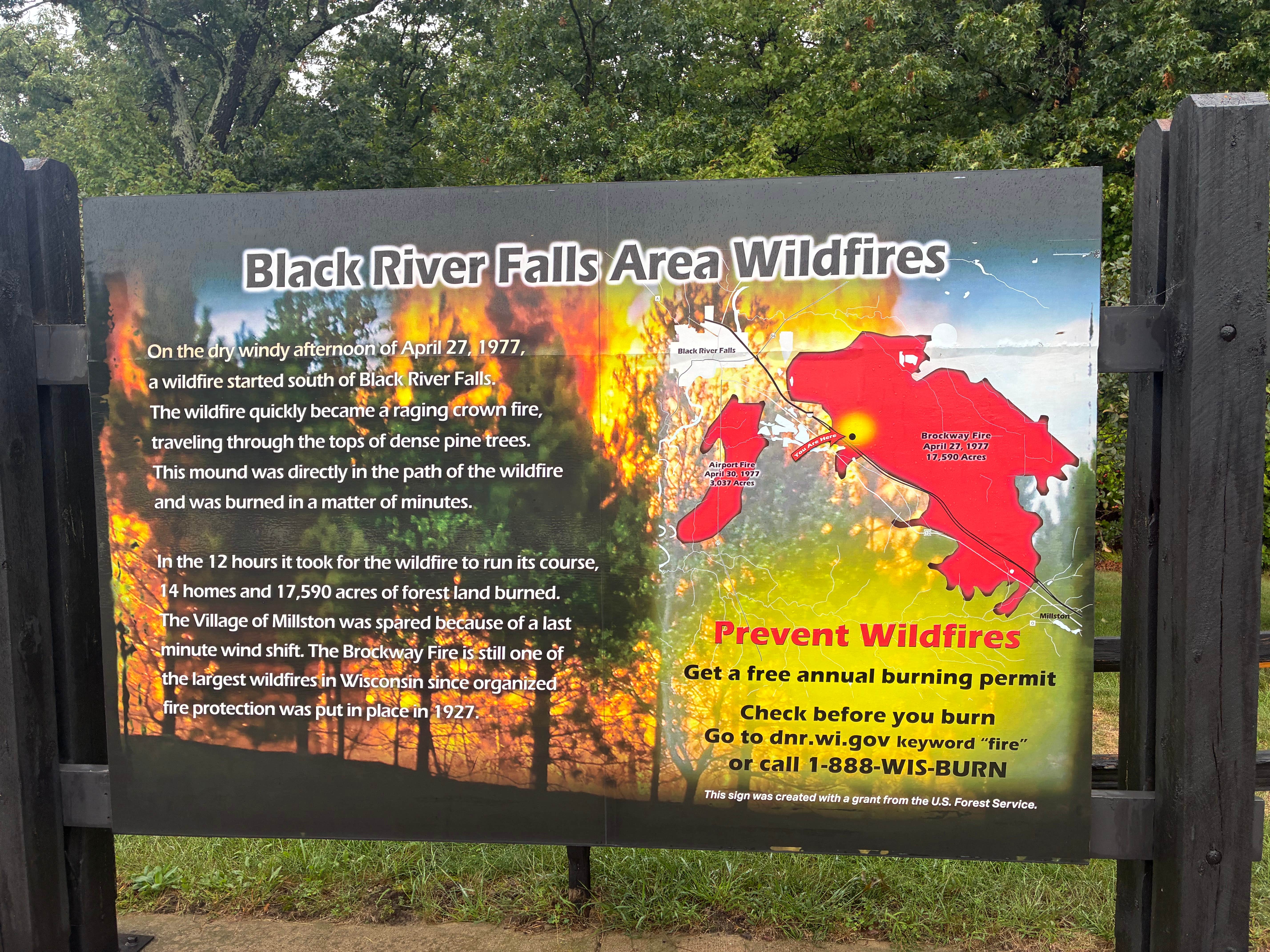 black river falls rest stop