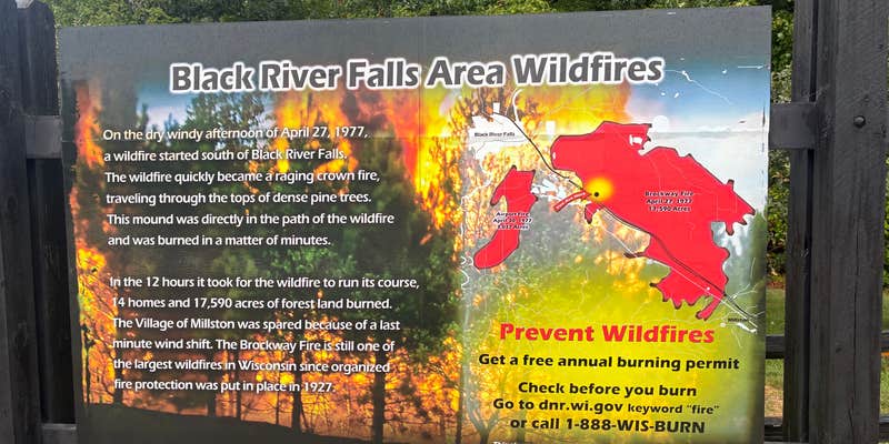Camper submitted image from black river falls rest stop