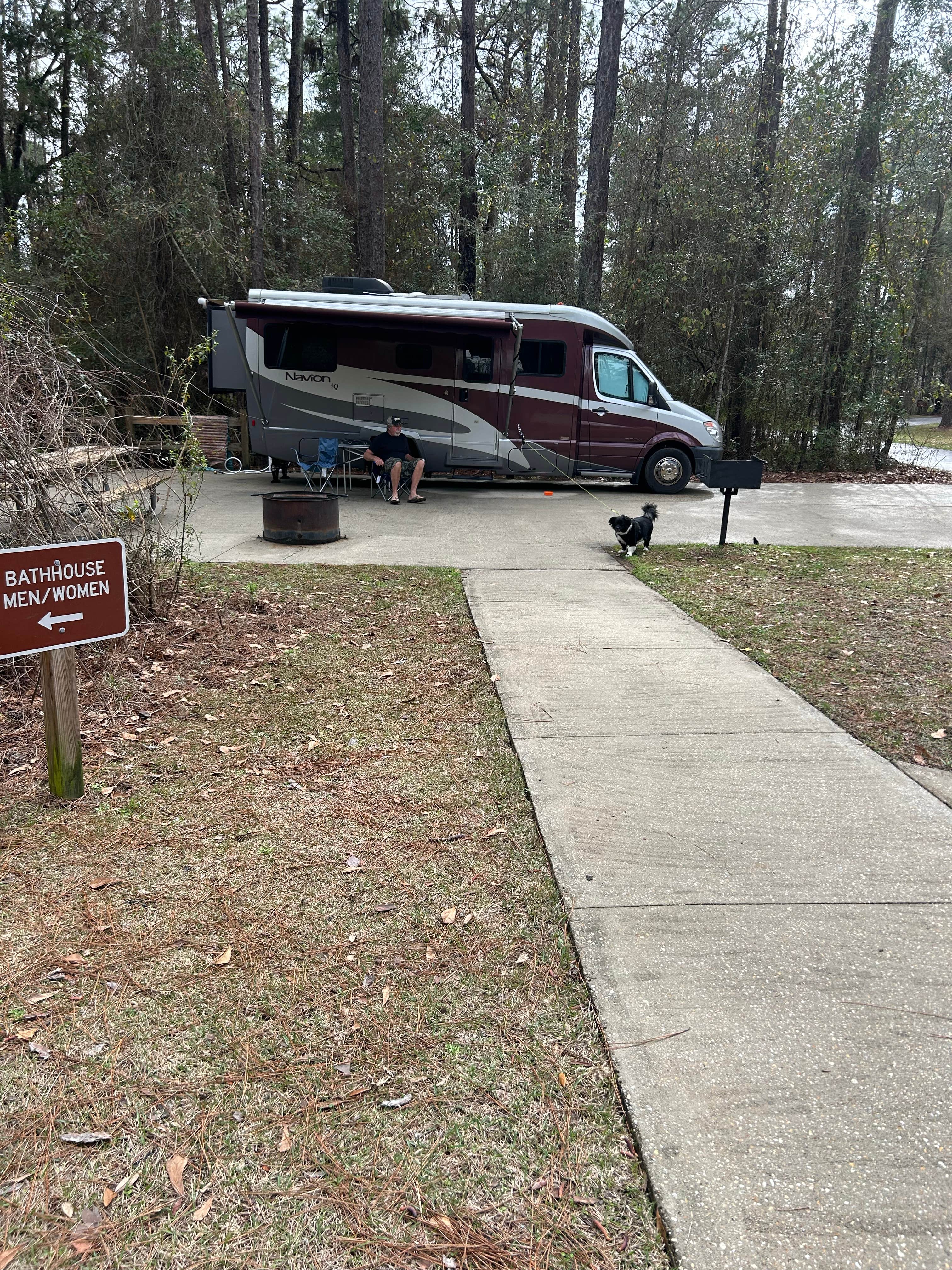 Donna G.'s photo of camping with pets at Blackwater River State Park Campground near Crestview, FL
