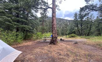 Josie H.'s photo of tent camping at Blackjack Tent Area — Cimarron Canyon State Park in New Mexico