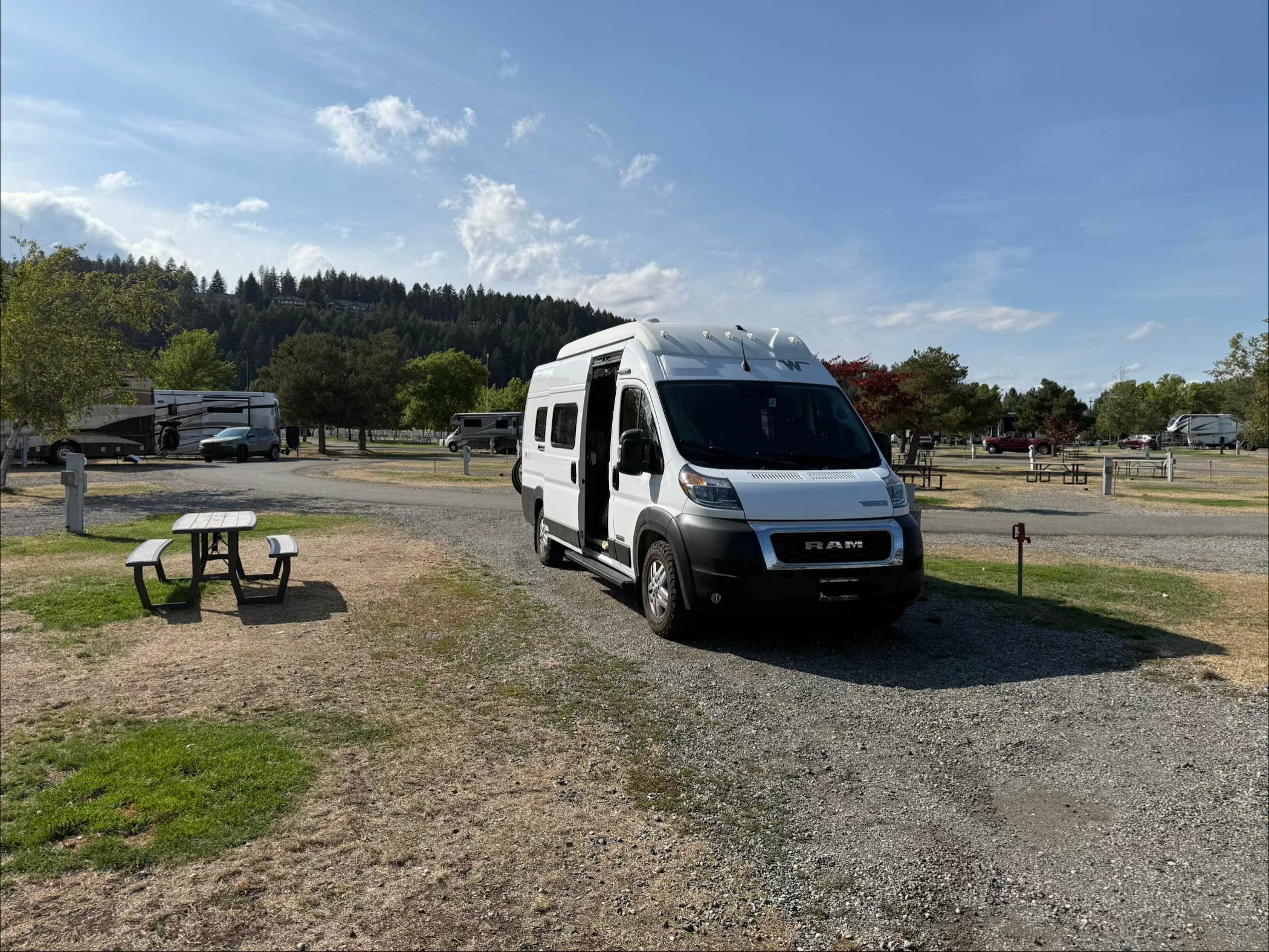 Kim G.'s photo of rv camping at Blackwell Island RV Park near Bayview, ID