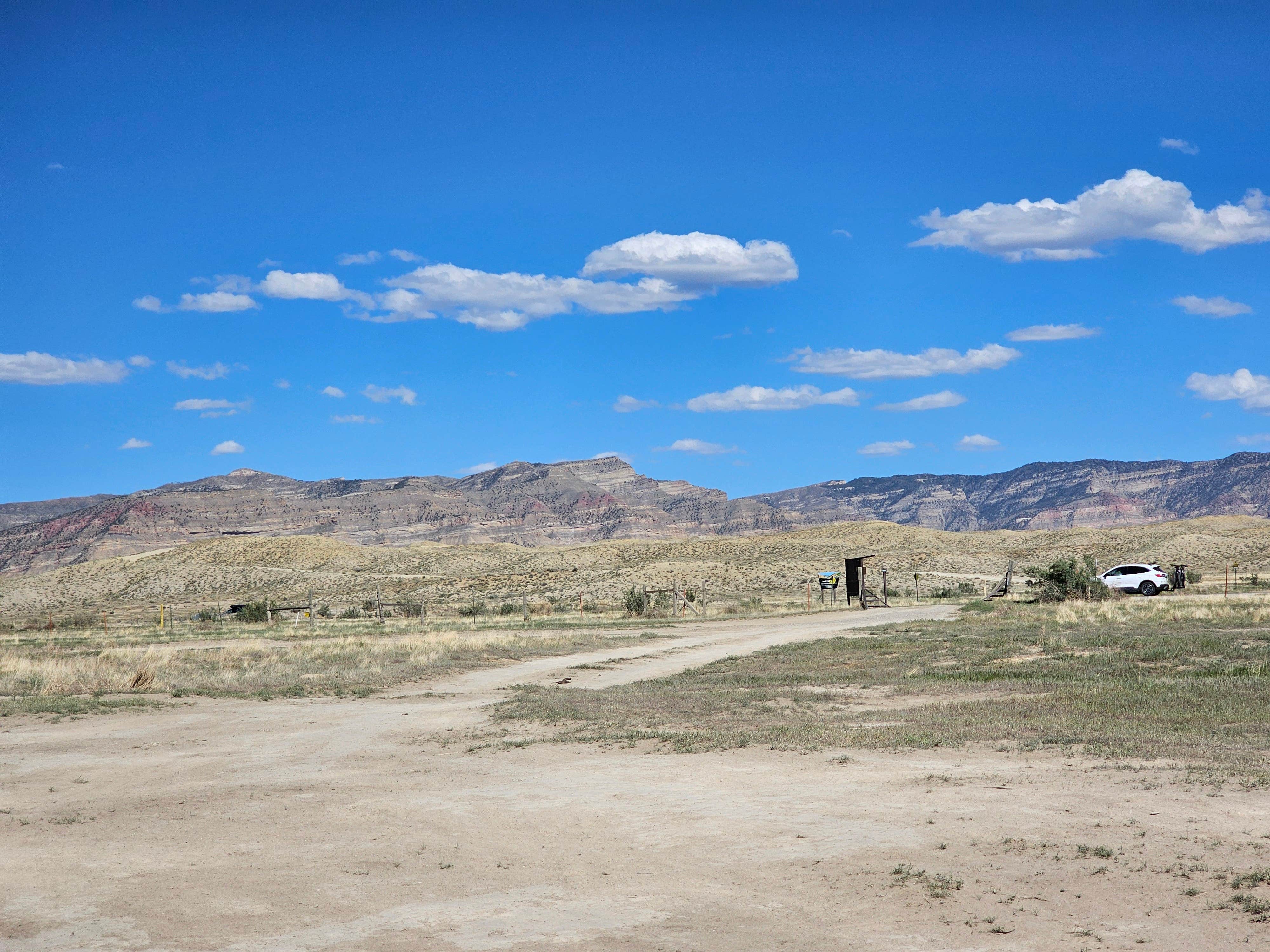 Dominica T.'s photo of a dispersed camping area at BLM #174 Road Dispersed Camping near Loma, CO