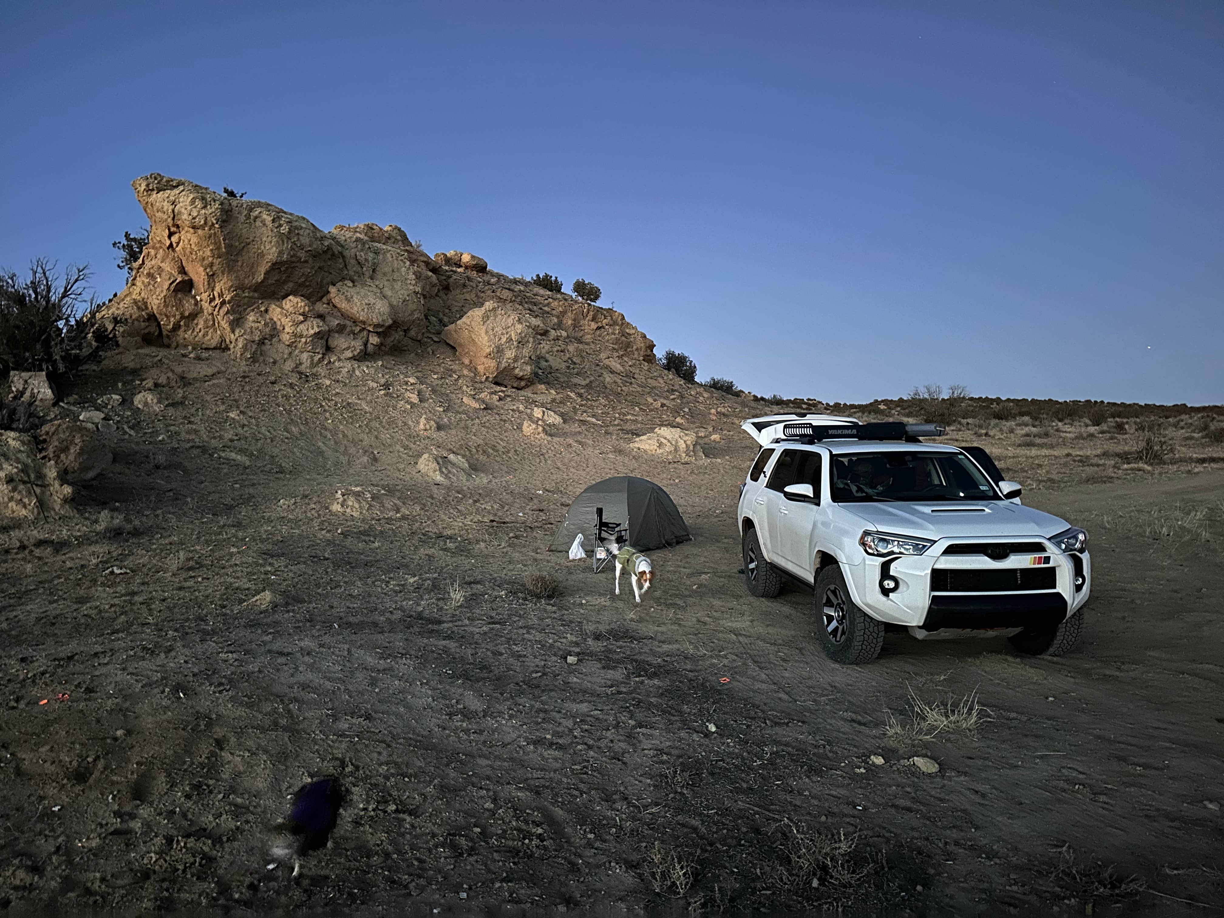 Lauren M.'s photo of tent camping at BLM dispersed camping / Zia Pueblo near Los Alamos, NM