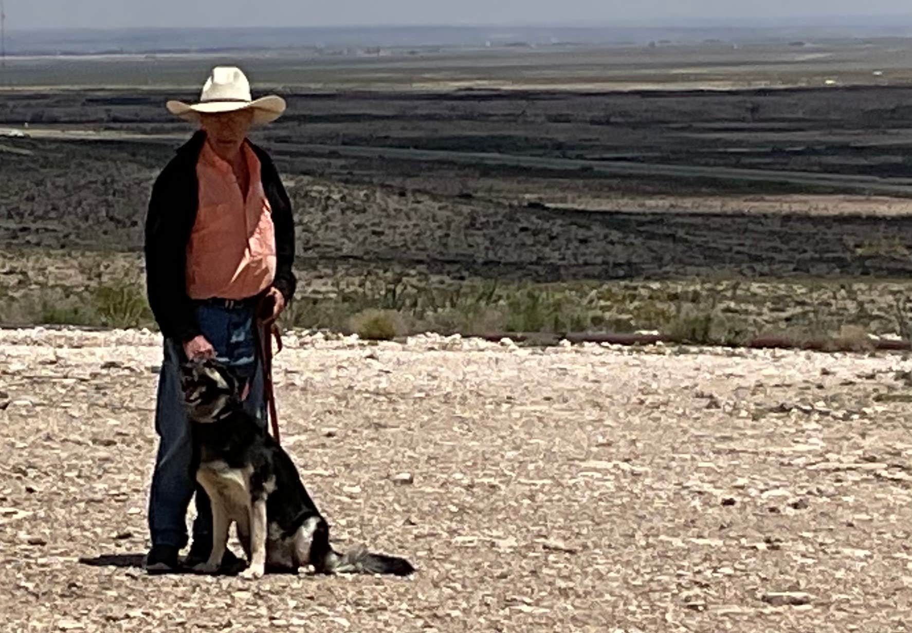 Debra J.'s photo of camping with pets at Carlsbad BLM Land Dispersed near Carlsbad Caverns, NM