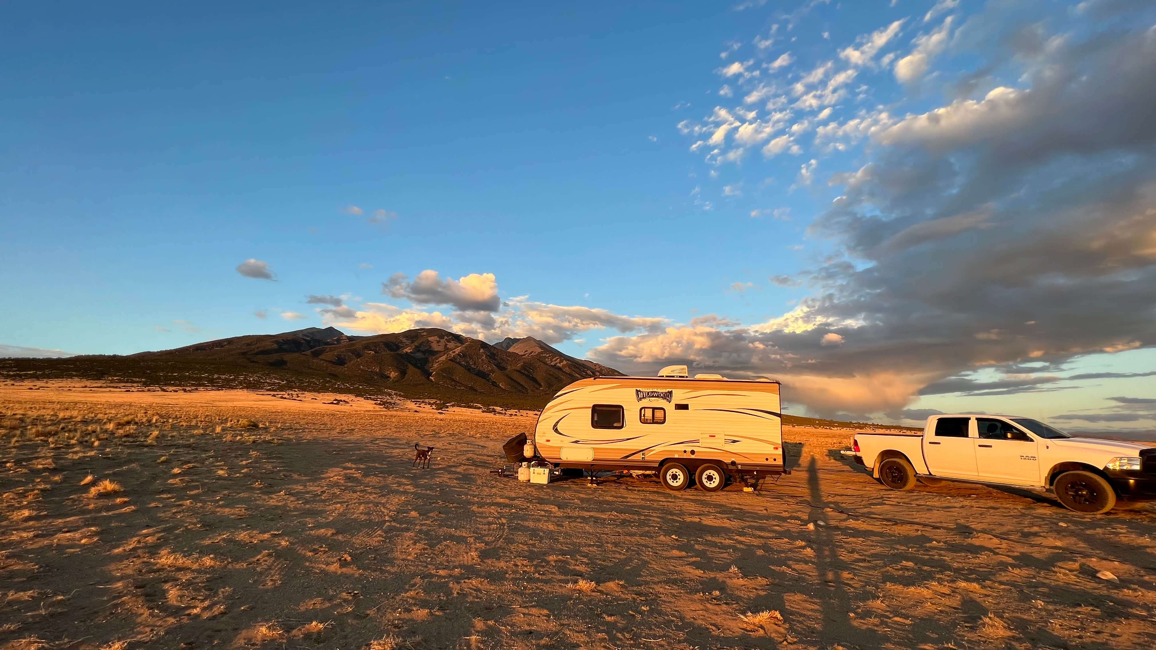 Liberty C.'s photo of camping with pets at BLM Mt. Blanca Rd. Dispersed near Great Sand Dunes National Park And Preserve