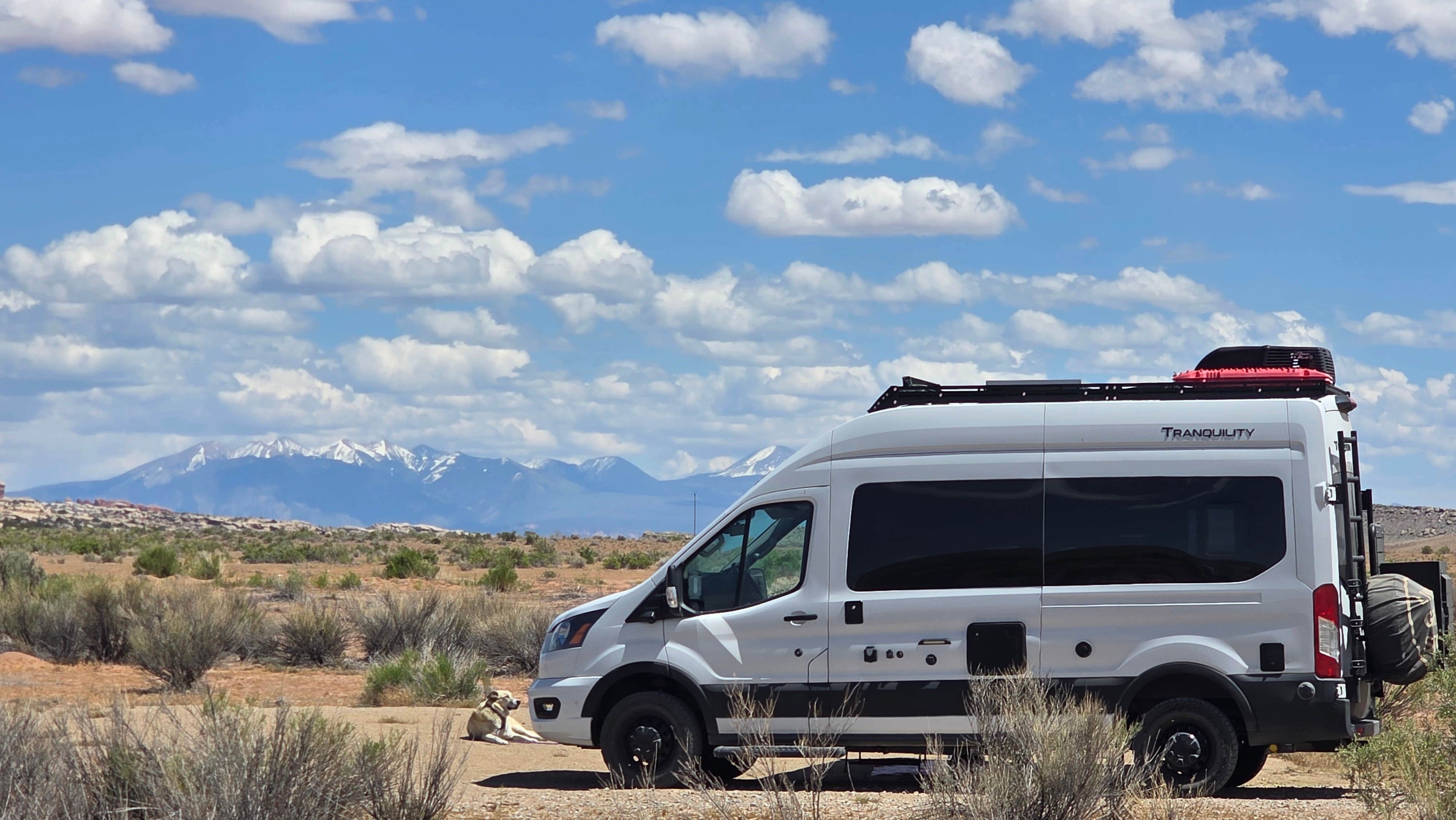 Renee T.'s photo of camping with pets at BLM North Klondike Bluffs Campground near Thompson, UT