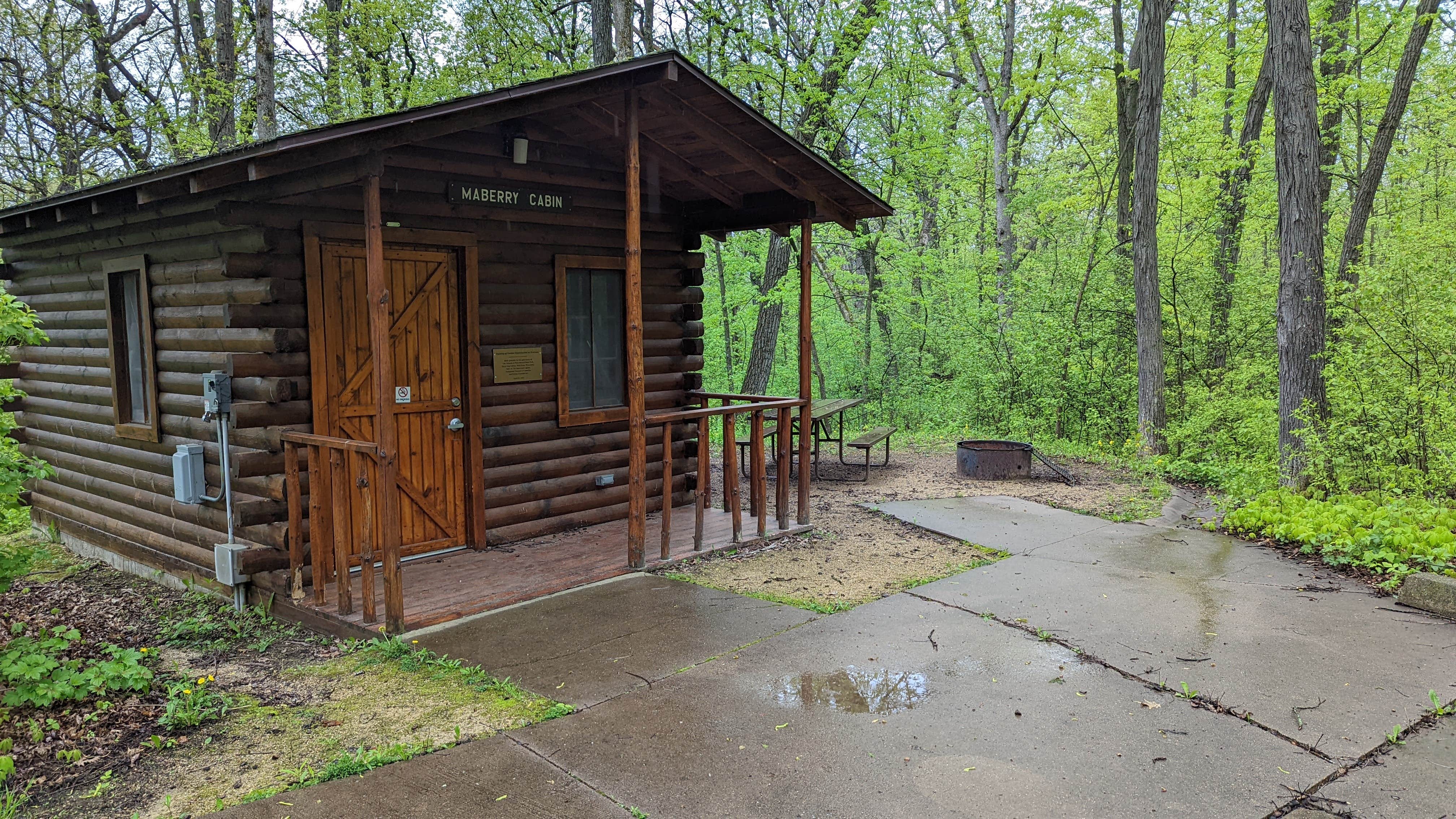 Jay W.'s photo of a cabin at Blue Mound State Park Campground near Spring Green, WI
