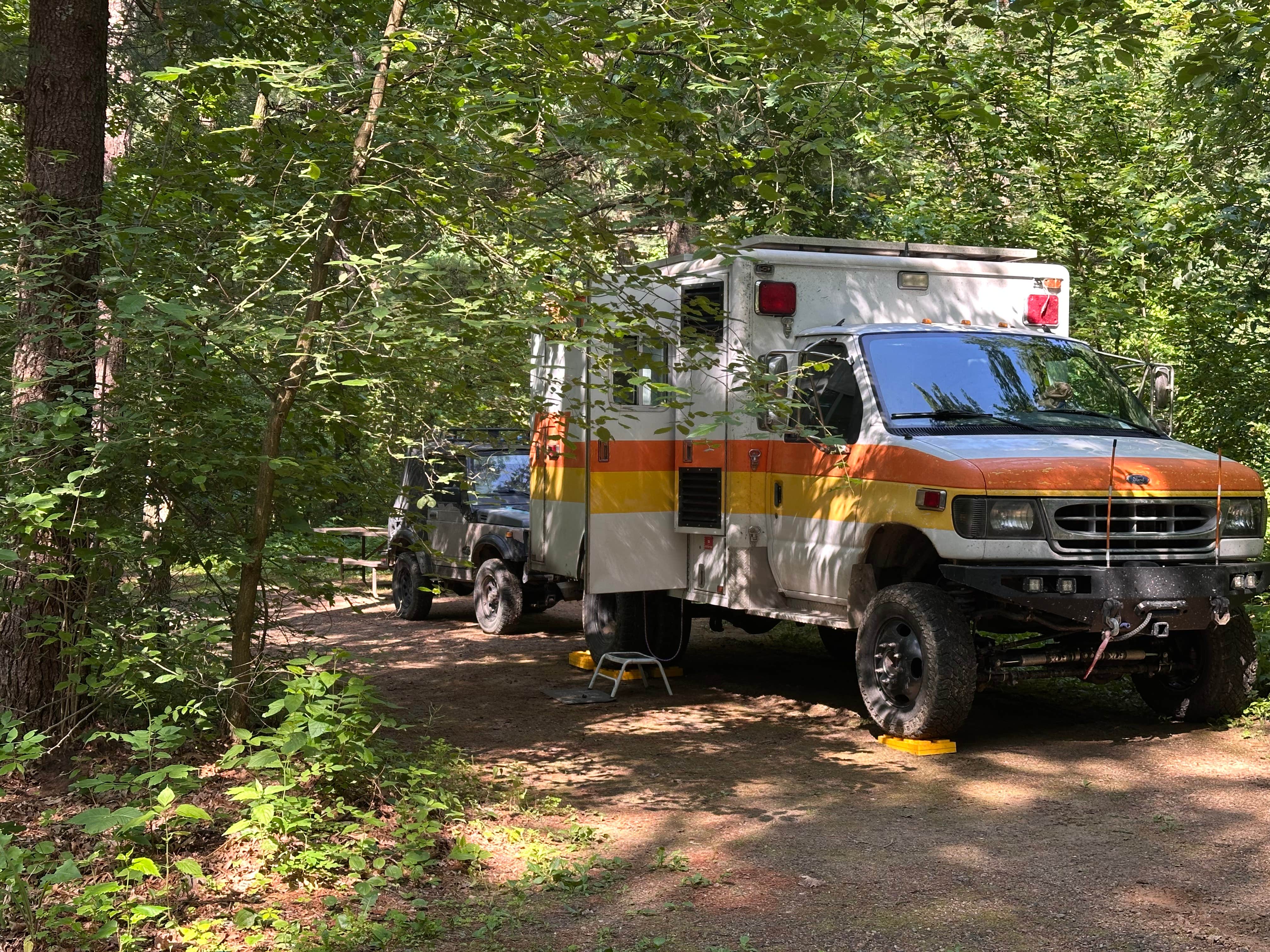 StaceeQ  Q.'s photo of rv camping at Bluewater Bay Campground — Mirror Lake State Park near Loganville, WI