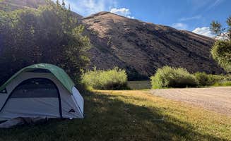 Samuel I.'s photo of tent camping at Bobcat Gulch near Carmen, ID