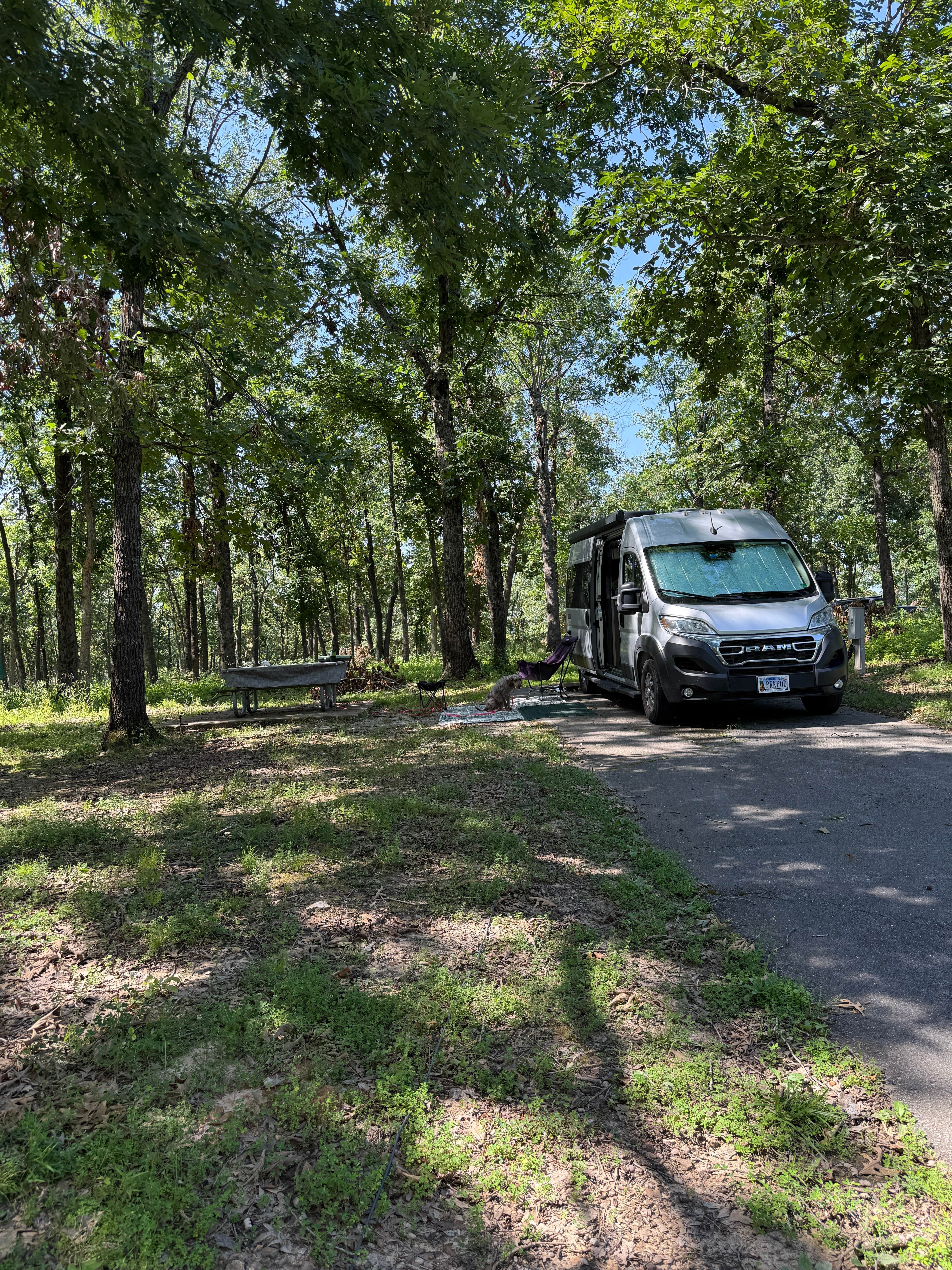 Missy R.'s photo of camping with pets at Bobcat Run — Harry S Truman State Park near Stockton, MO