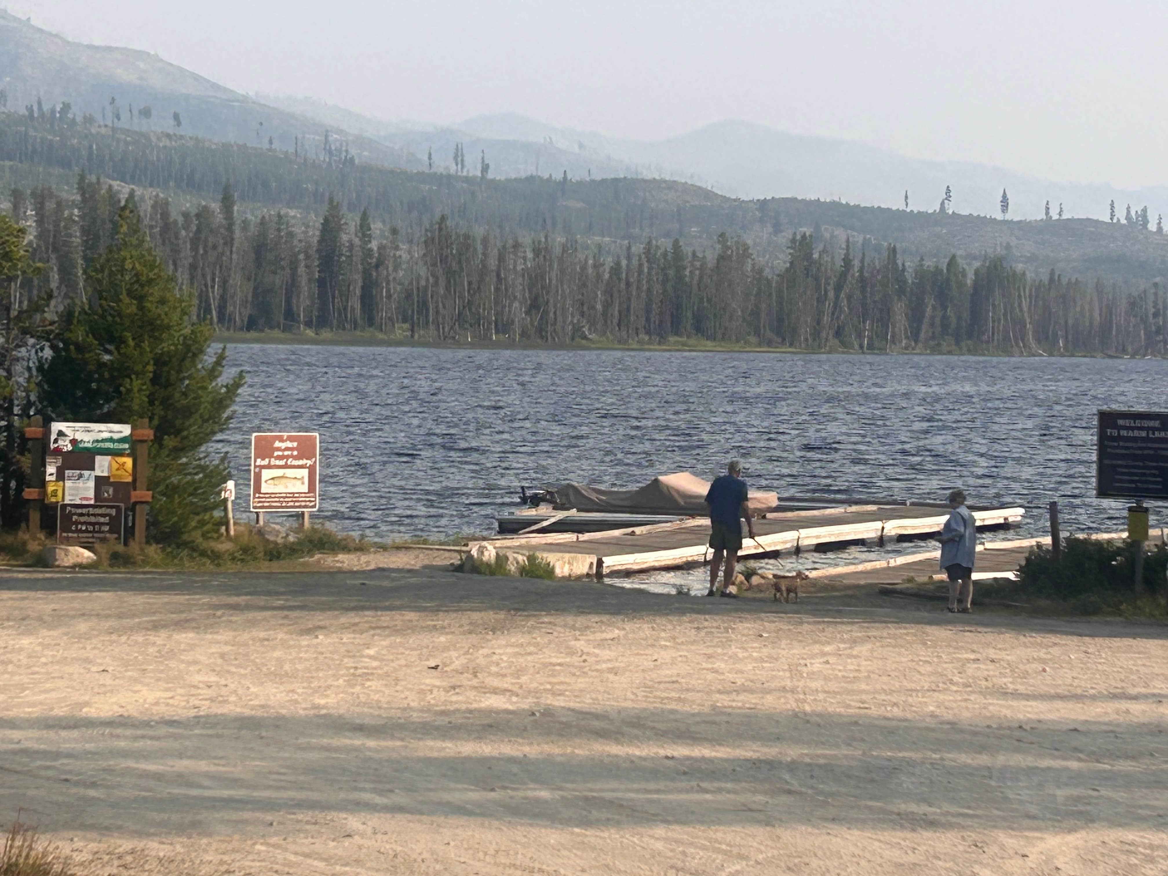 reed C.'s photo of camping with pets at Boise National Forest Shoreline Campground near McCall, ID