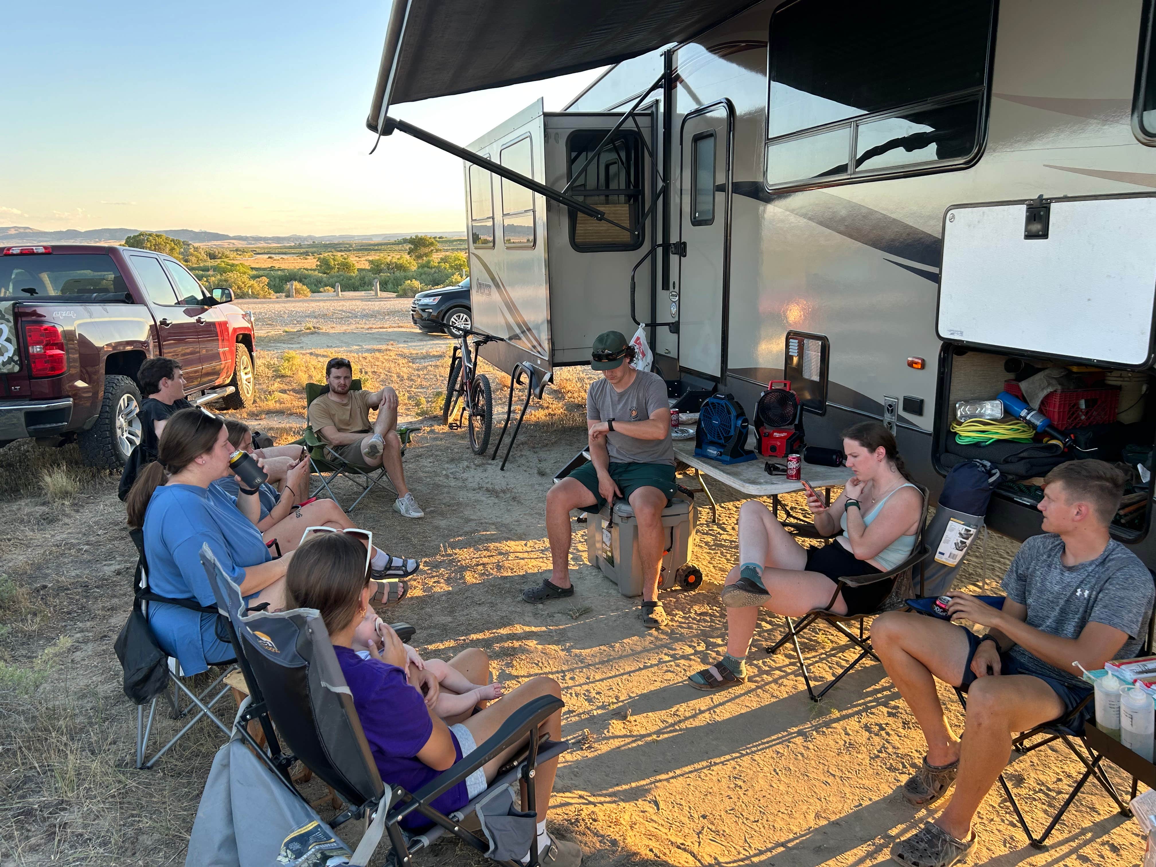 Camper-submitted photo at Bolton Creek near Evansville, WY