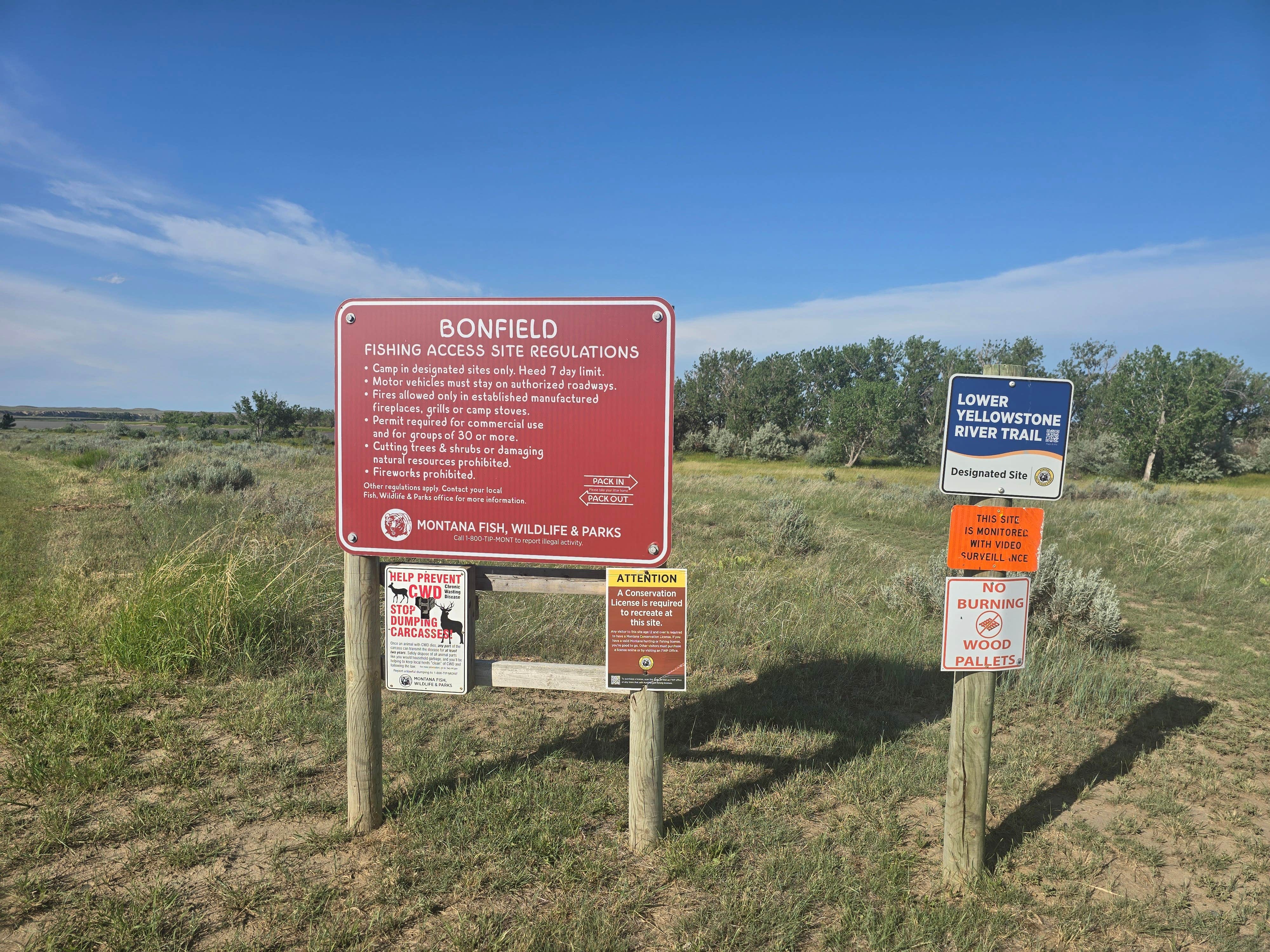 Camper-submitted photo at Bonfield near Miles City, MT