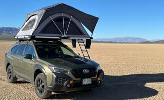 Dan's photo of a dispersed camping area at Bonnie Clair Lakebed near Death Valley National Park