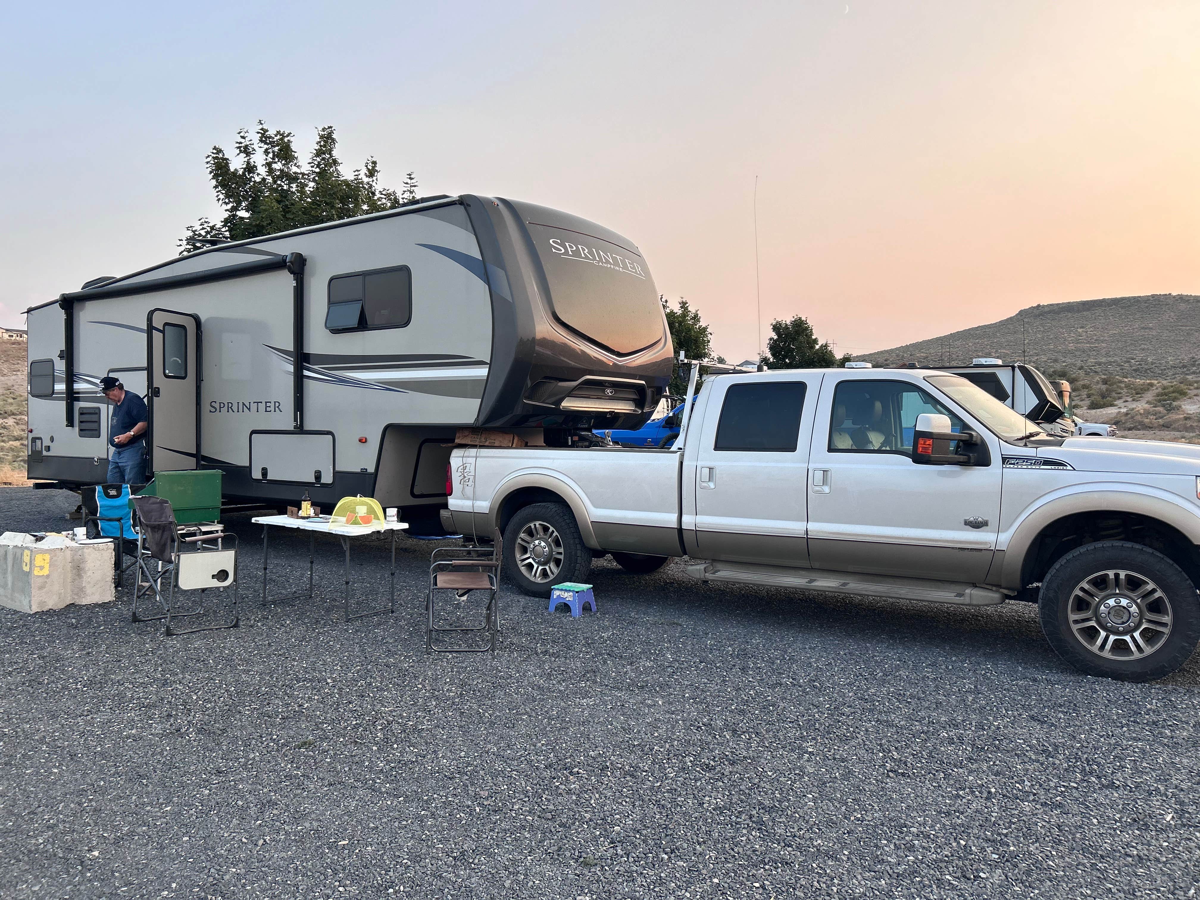 victoria D.'s photo of rv camping at Bosch's Big Bear RV Park near Hines, OR