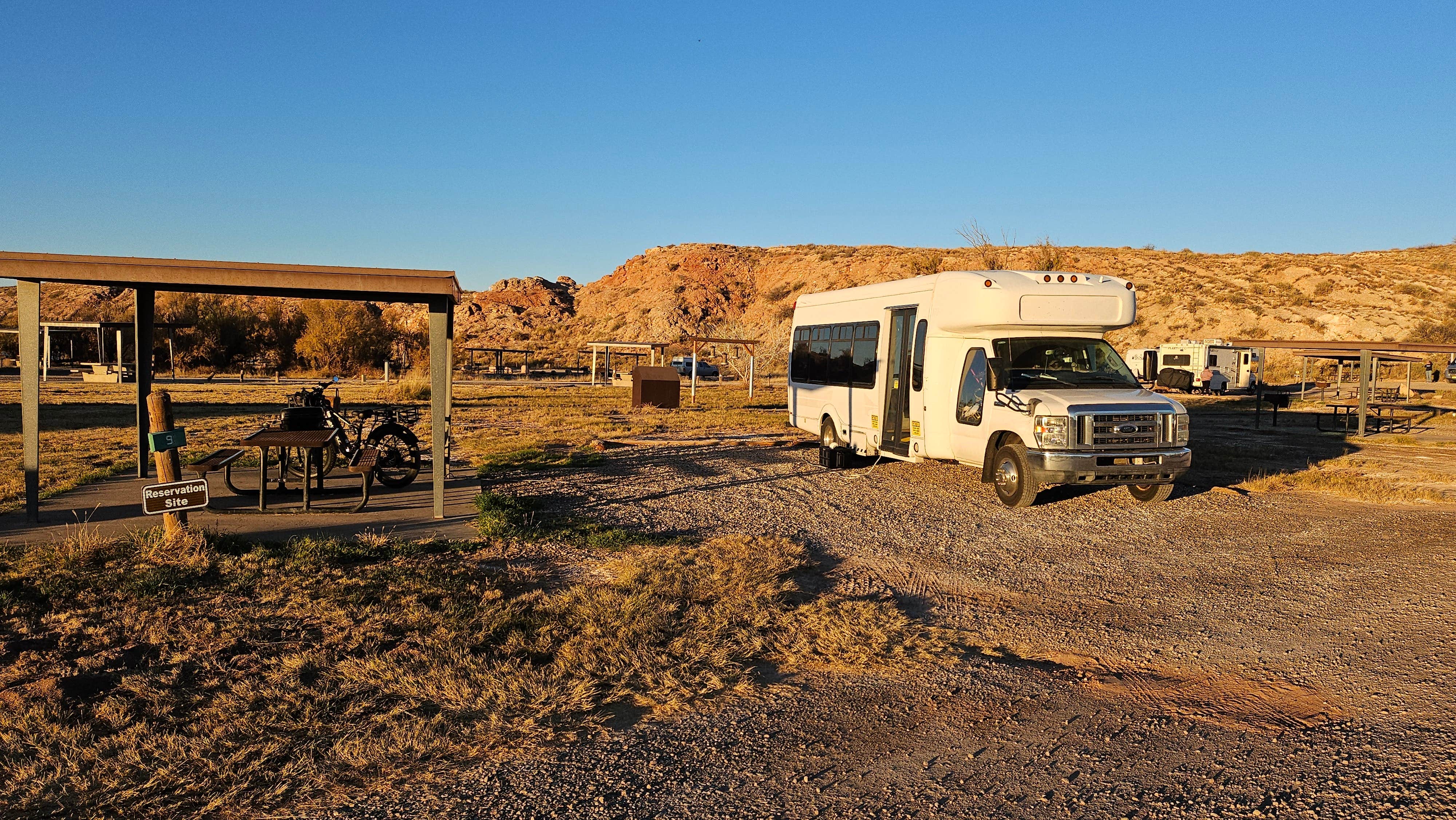 Bill A.'s photo of rv camping at Lea Lake Campground — Bottomless Lakes State Park near Dexter, NM