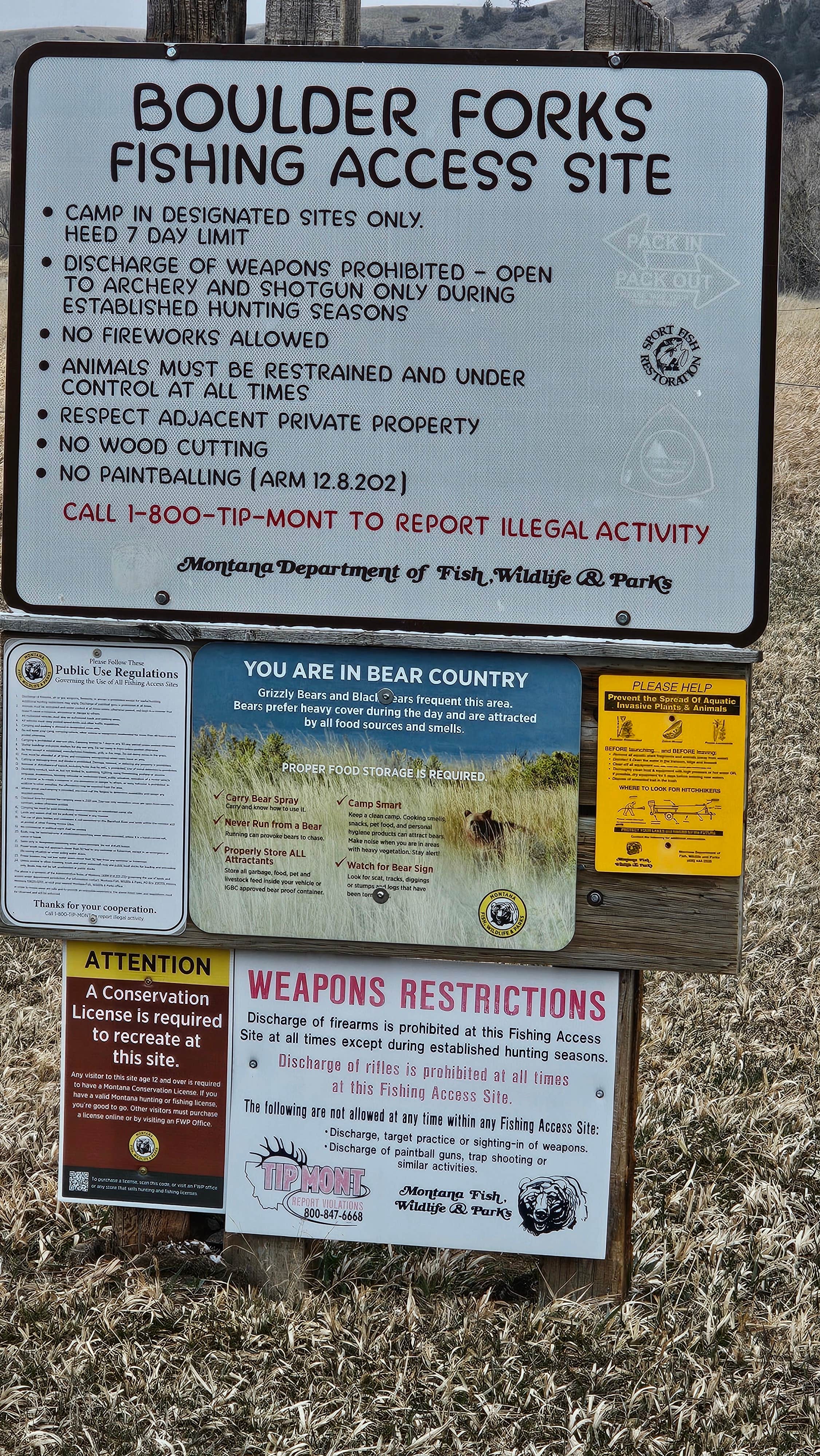 Camper-submitted photo at Boulder Forks near Big Timber, MT