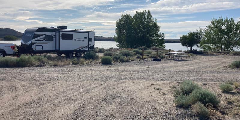 Camper submitted image from Lake Side Campground — Boysen State Park