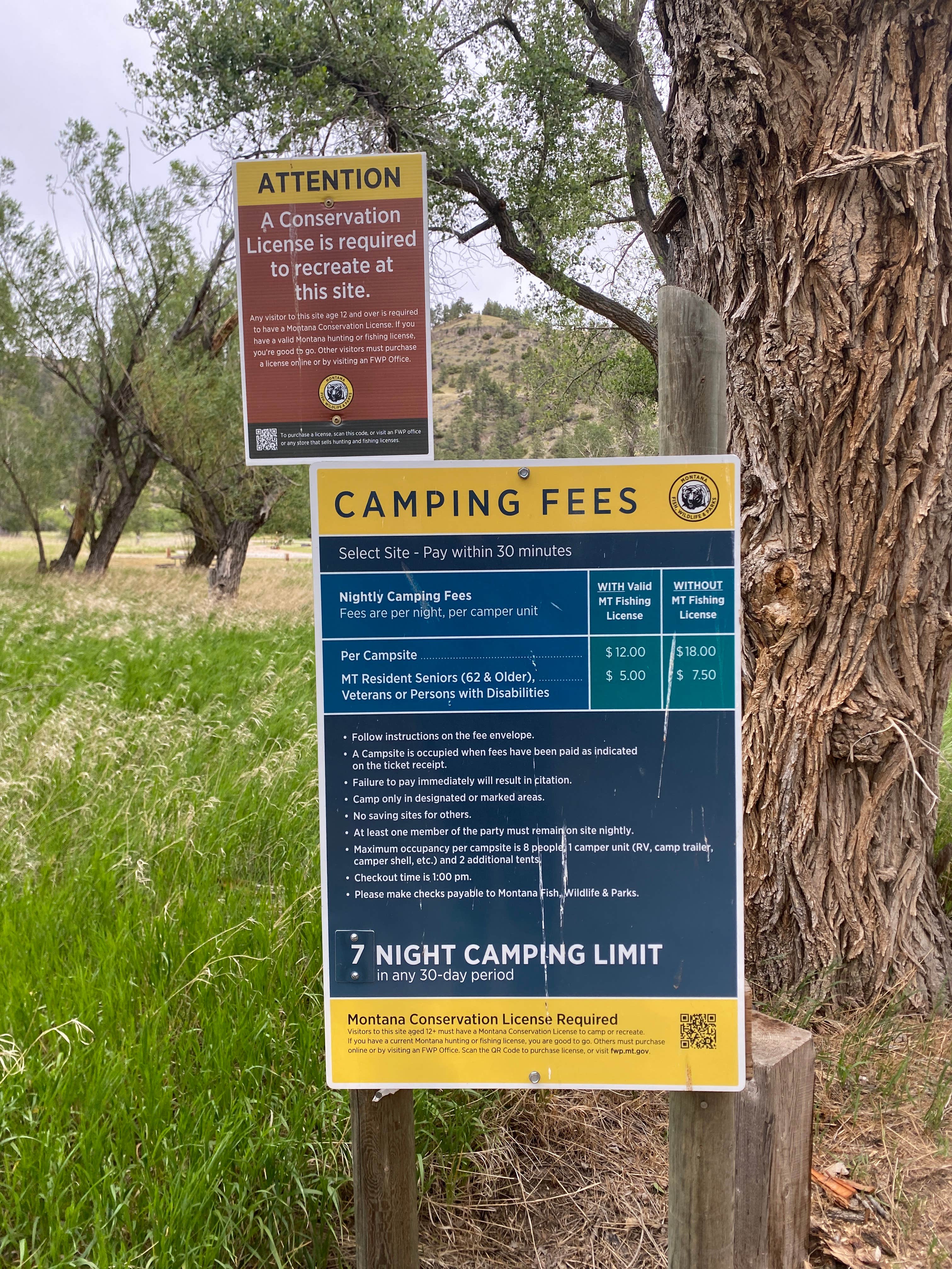 Camper-submitted photo at Bratten fishing access site on Yellowstone River near Gray Cliff Mt near Roberts, MT