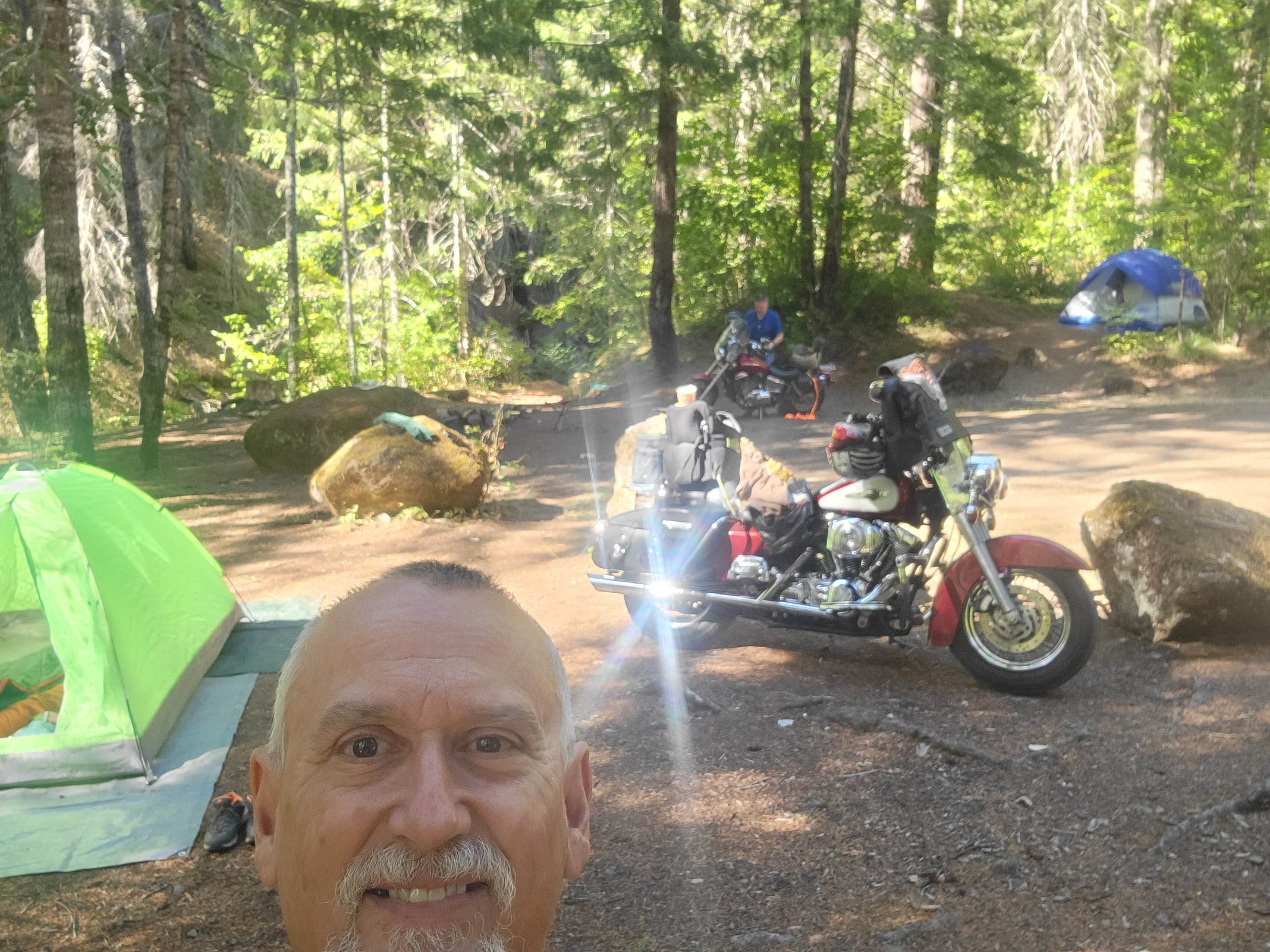 Marty T.'s photo of a dispersed camping area at Brightenbush Access Road near Mt. Hood National Forest