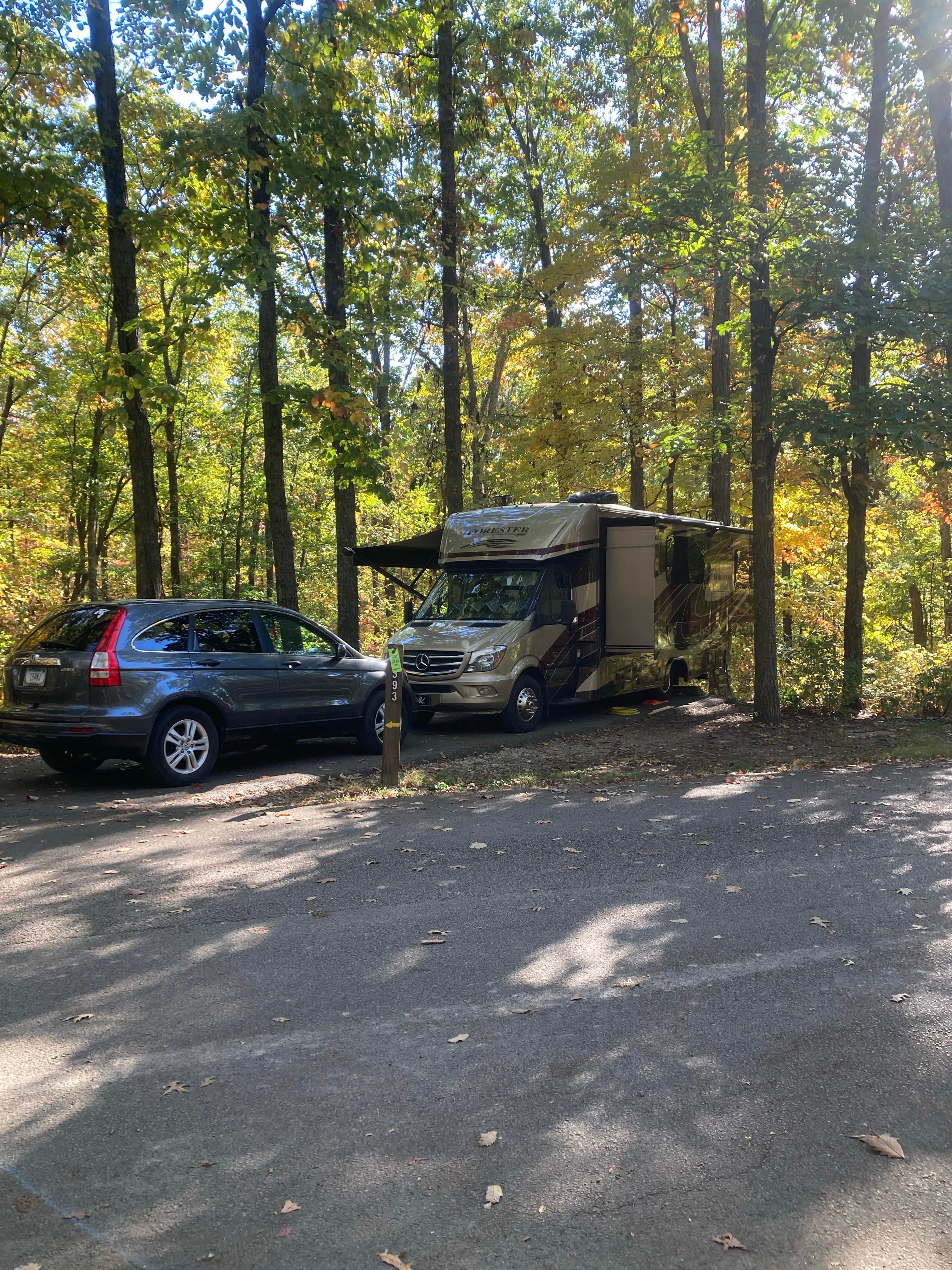Wendy T.'s photo of rv camping at Taylor Ridge Campground — Brown County State Park near Spencer, IN