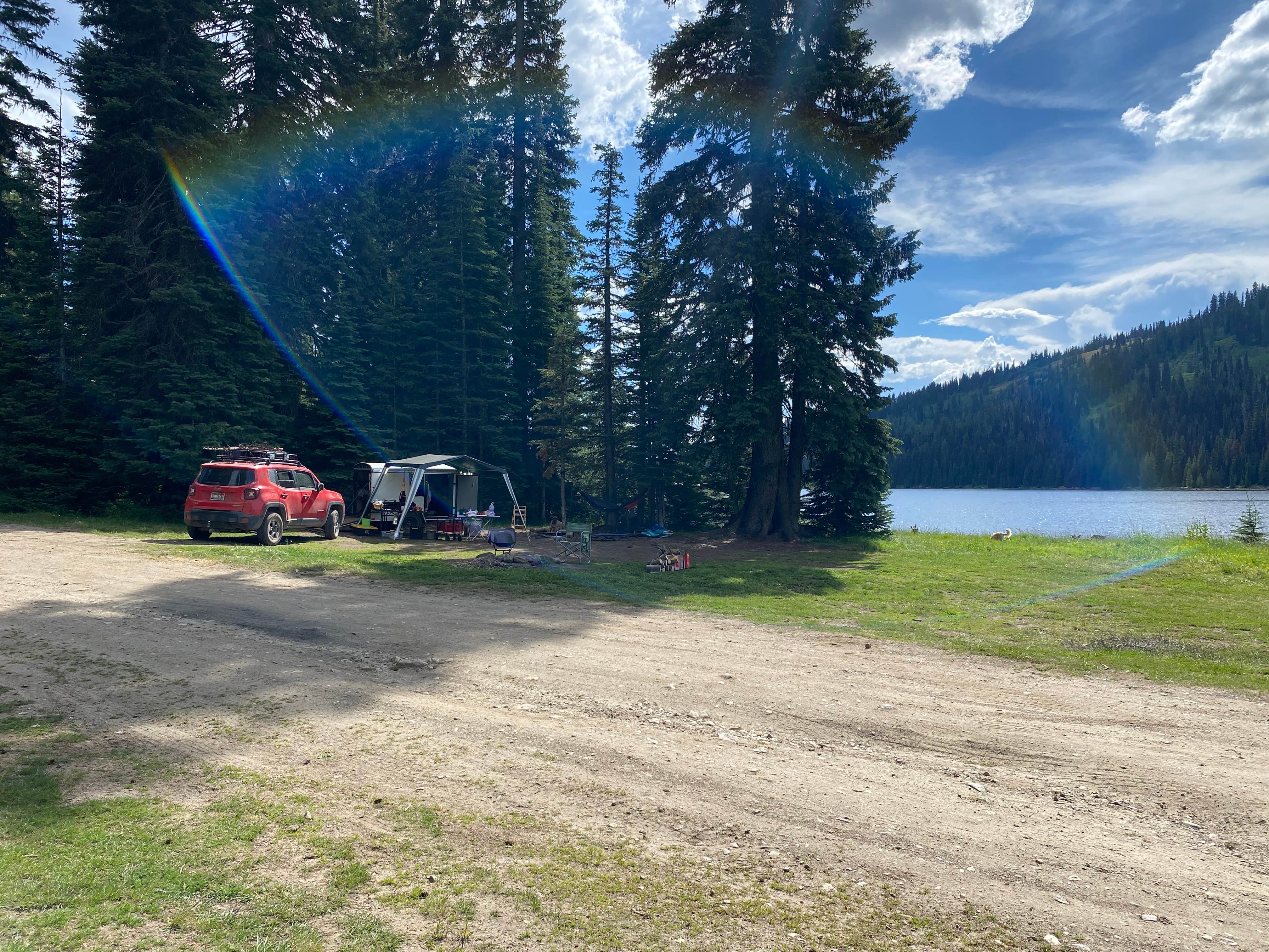 Imerie T.'s photo of a dispersed camping area at Brundage Resivour Dispersed Camping near Warren, ID