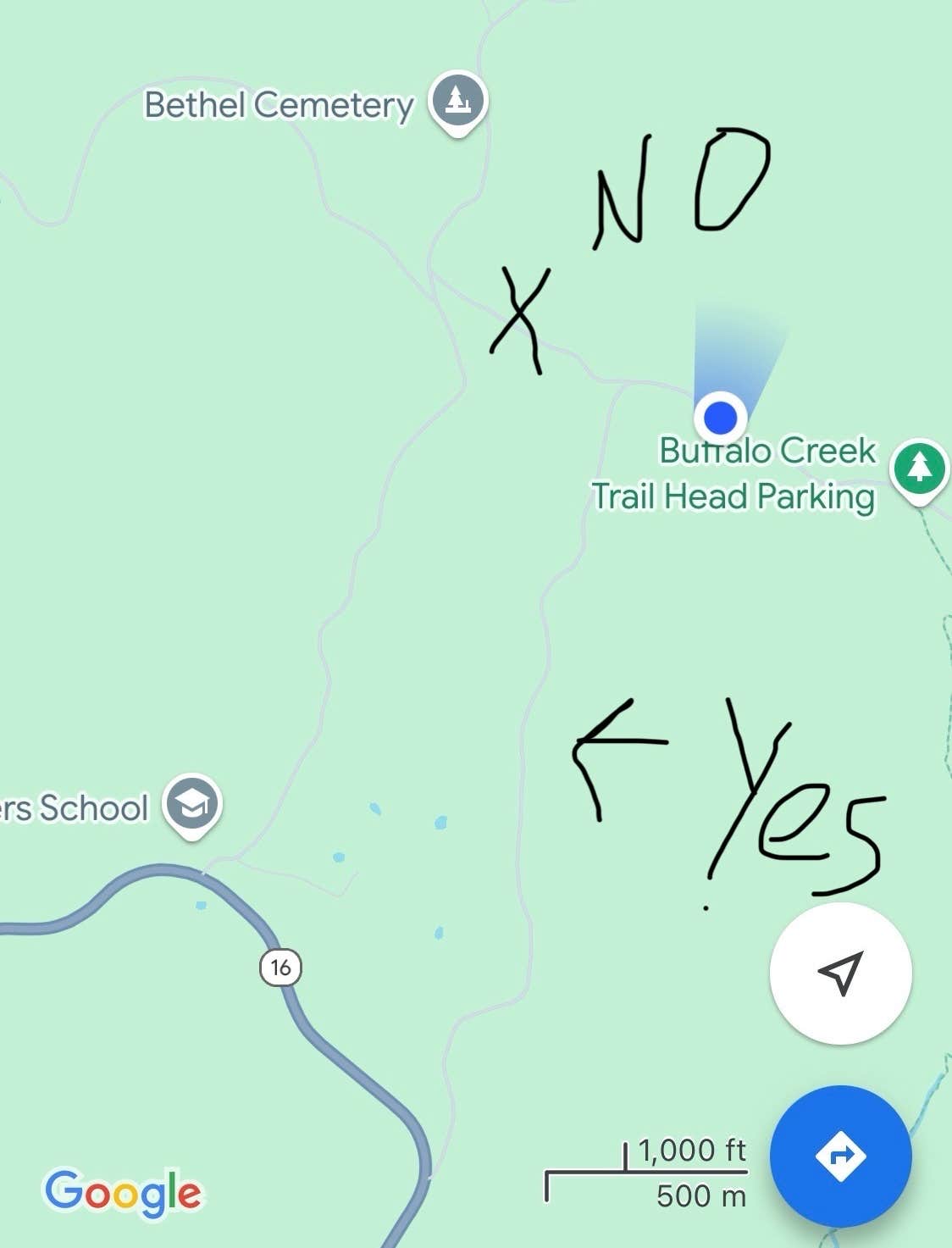 Camper-submitted photo at Buffalo Creek Trail near Fayetteville, AR