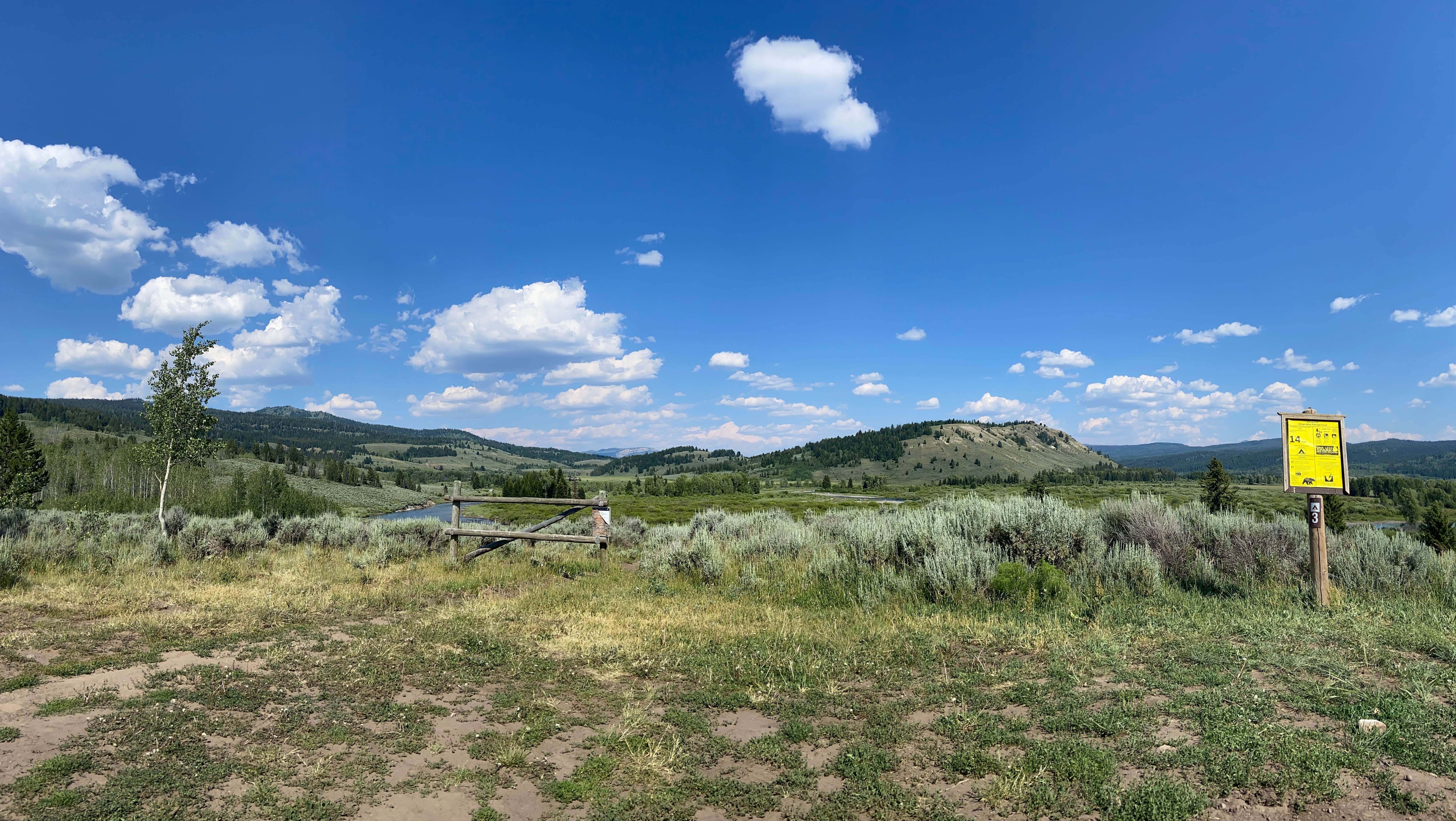 Haley S.'s photo of a dispersed camping area at Buffalo Valley Designated Dispersed Camping near Moran, WY