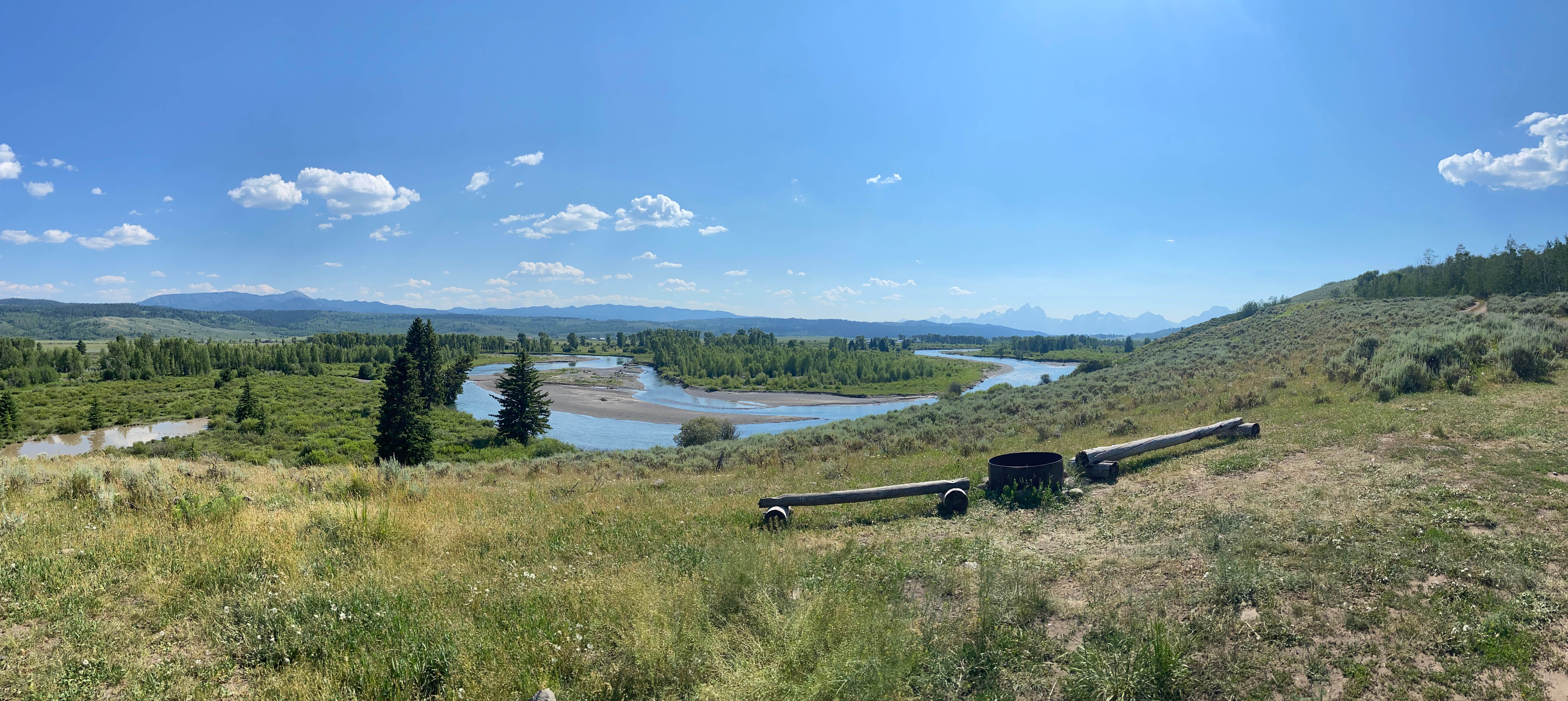 Haley S.'s photo of a dispersed camping area at Buffalo Valley Designated Dispersed Camping near Moran, WY