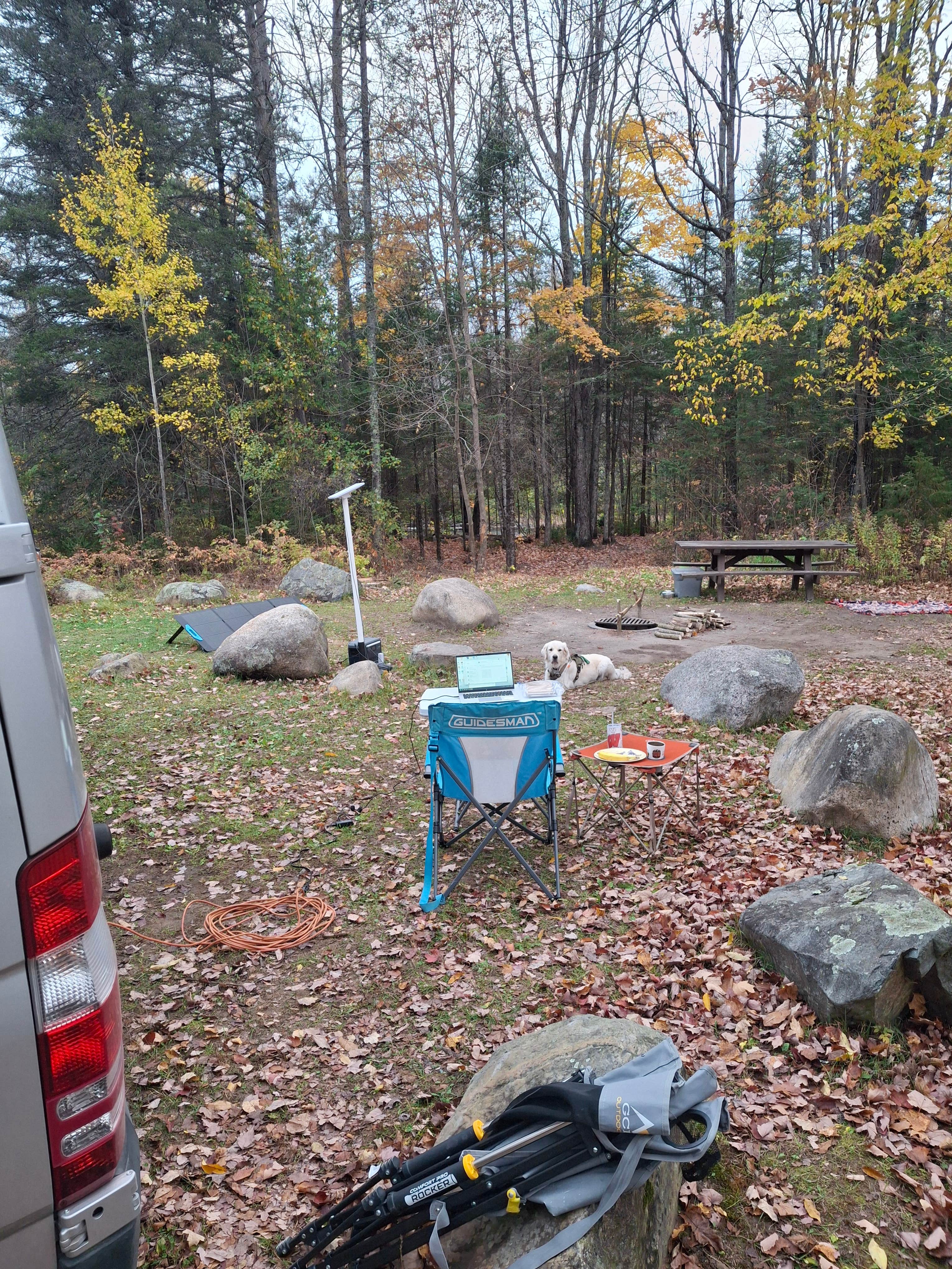 Camping near Richardson Lake: Burnt Bridge, Armstrong Creek, Wisconsin