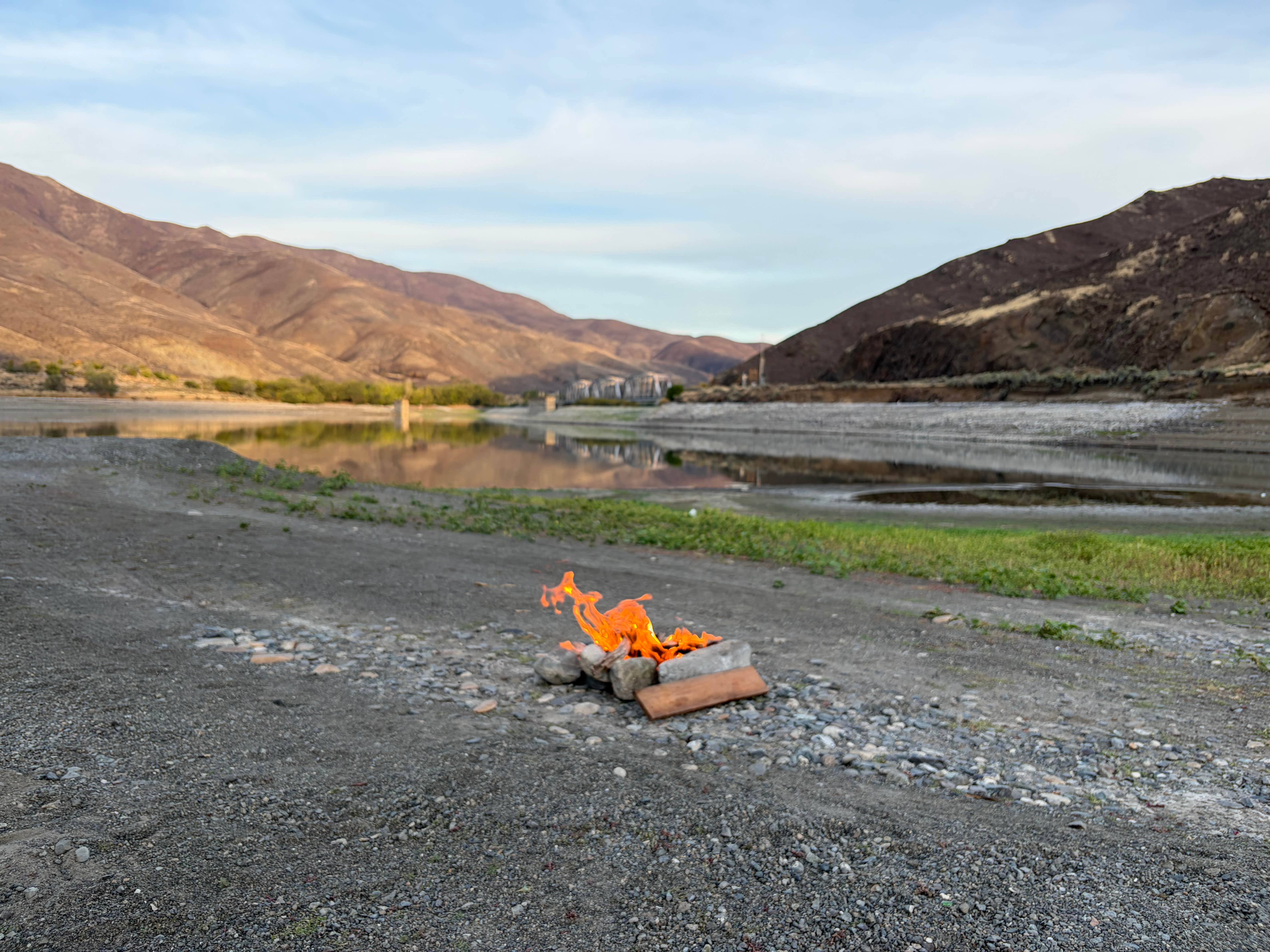 Camper-submitted photo at Burnt River/Snake river confluence near Huntington, OR