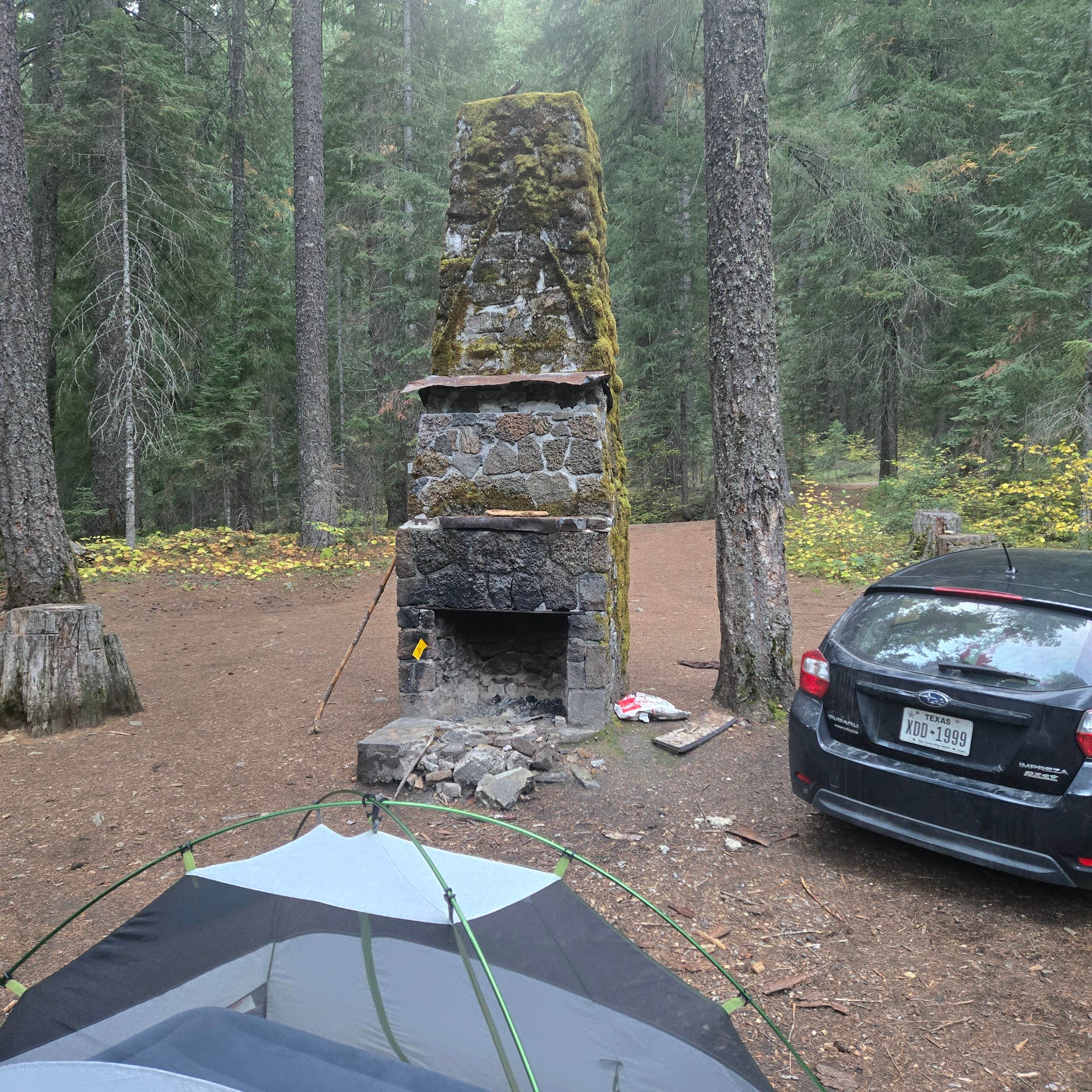Camper-submitted photo at Bybee Creek runoff to Rogue River near Tiller, OR