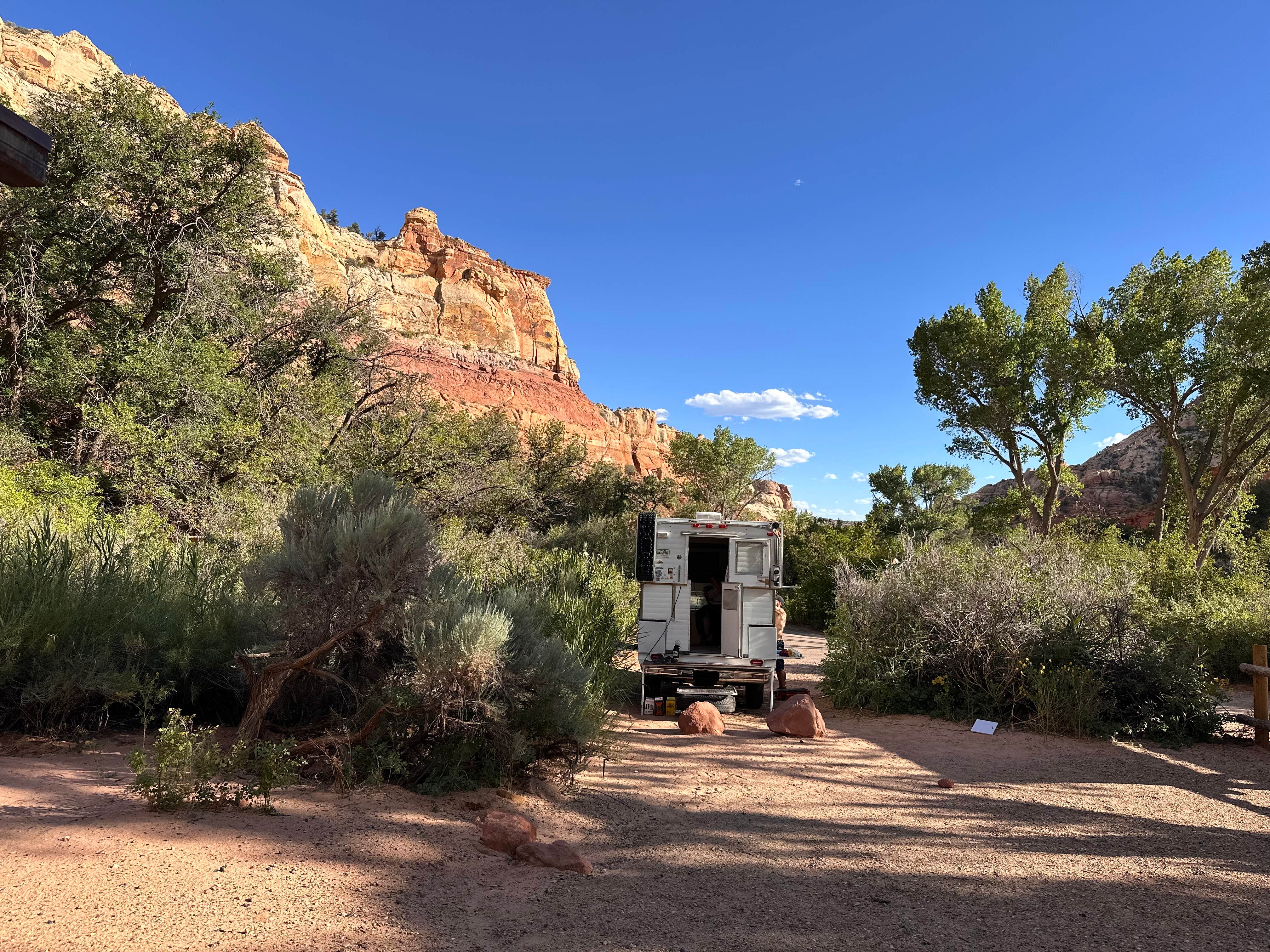 Christina W.'s photo of camping with pets at Calf Creek Campground near Eggnog, UT