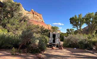 Christina W.'s photo of camping with pets at Calf Creek Campground near Eggnog, UT