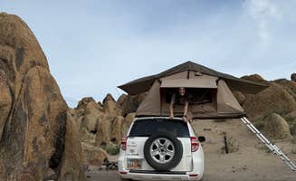 Hailey S.'s photo of a dispersed camping area at Alabama Hills Recreation Area near Independence, CA