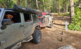 SpentBrassOffroad B.'s photo of camping with pets at Camp Edison near Sierra National Forest