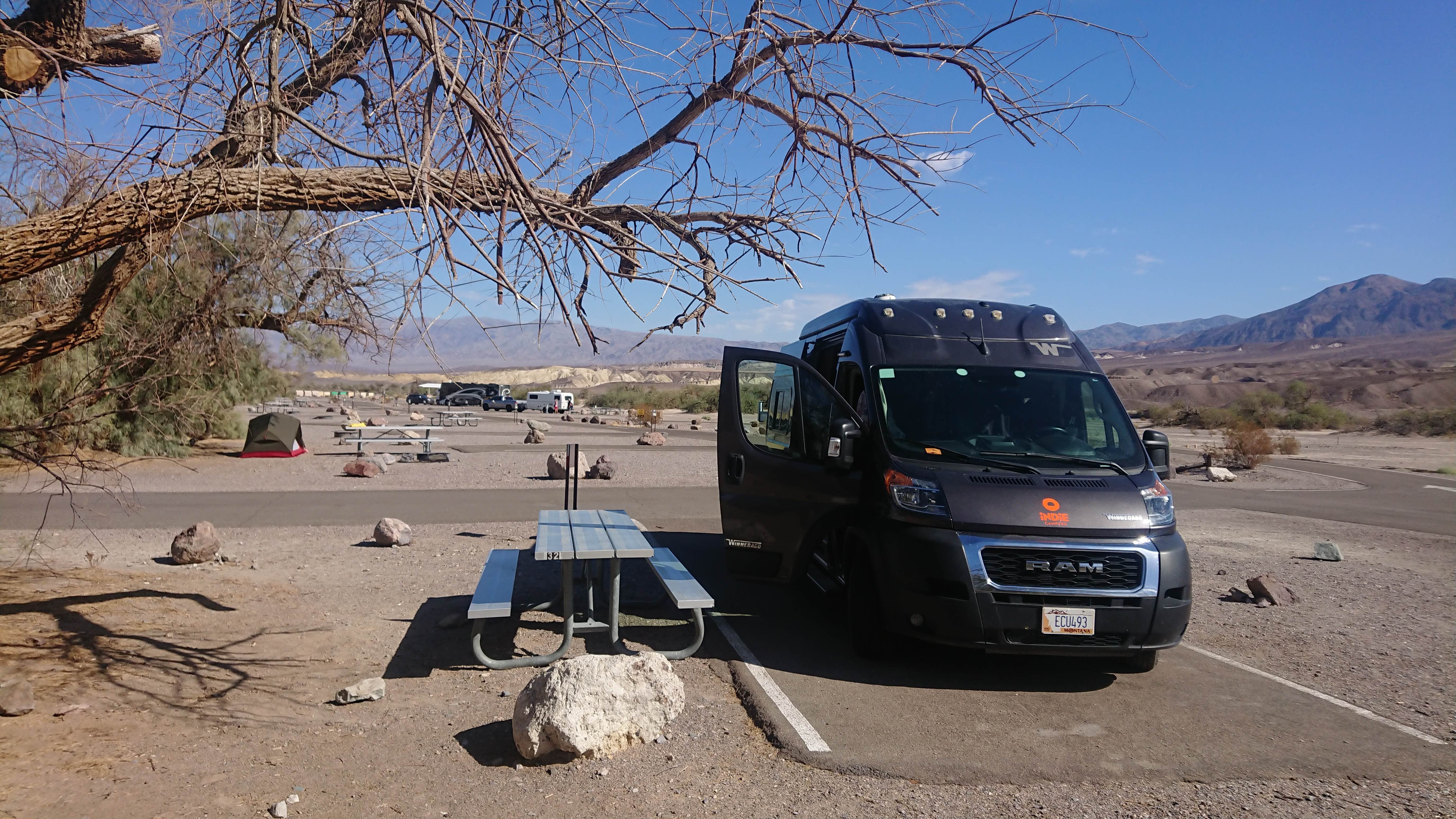 Karen D.'s photo of rv camping at Furnace Creek Campground — Death Valley National Park near Death Valley National Park