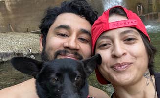 Lindsey G.'s photo of camping with pets at Gould Mesa Trail Campground near San Gabriel, CA