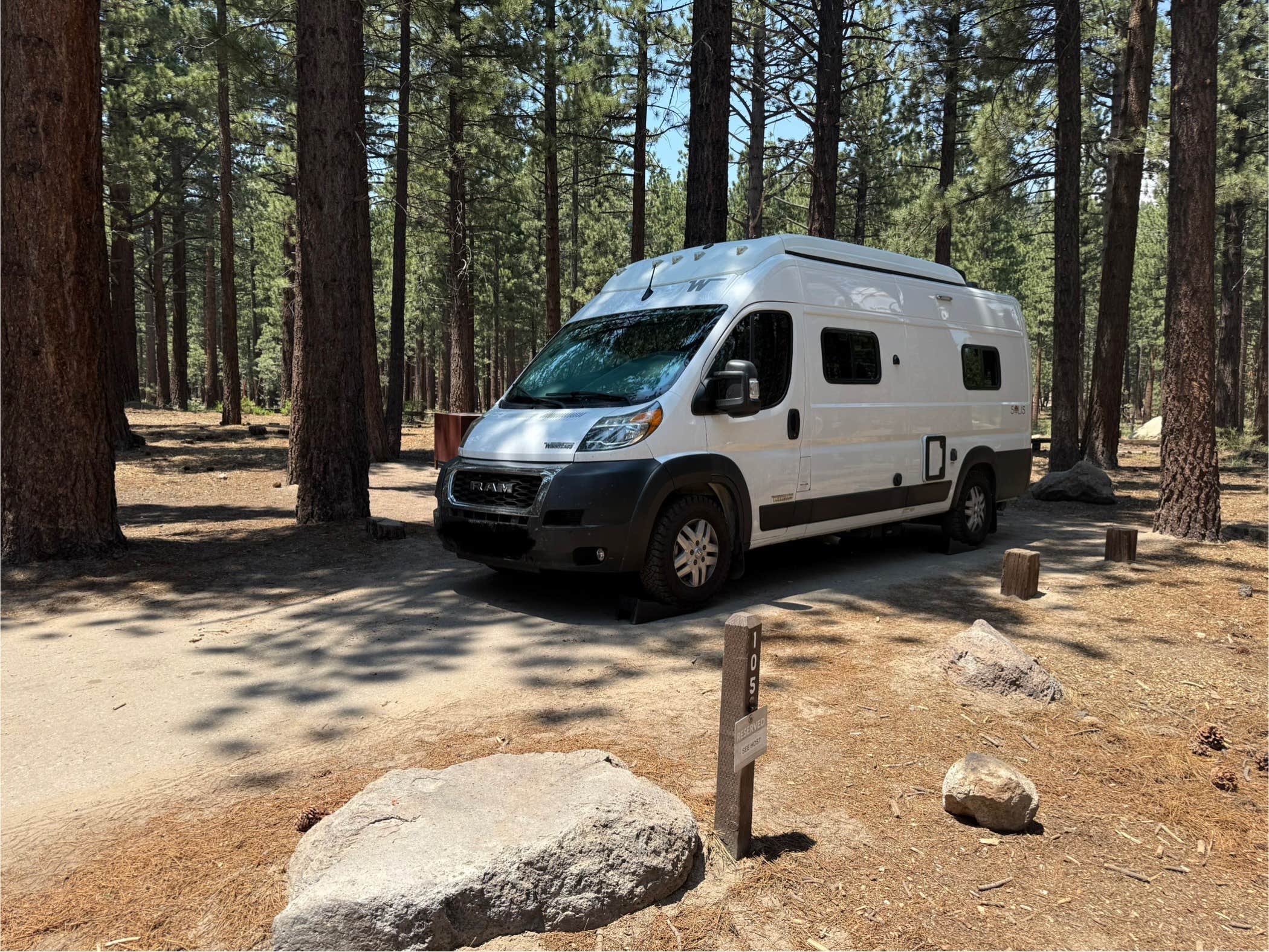 Kim G.'s photo of rv camping at New Shady Rest Campground near June Lake, CA