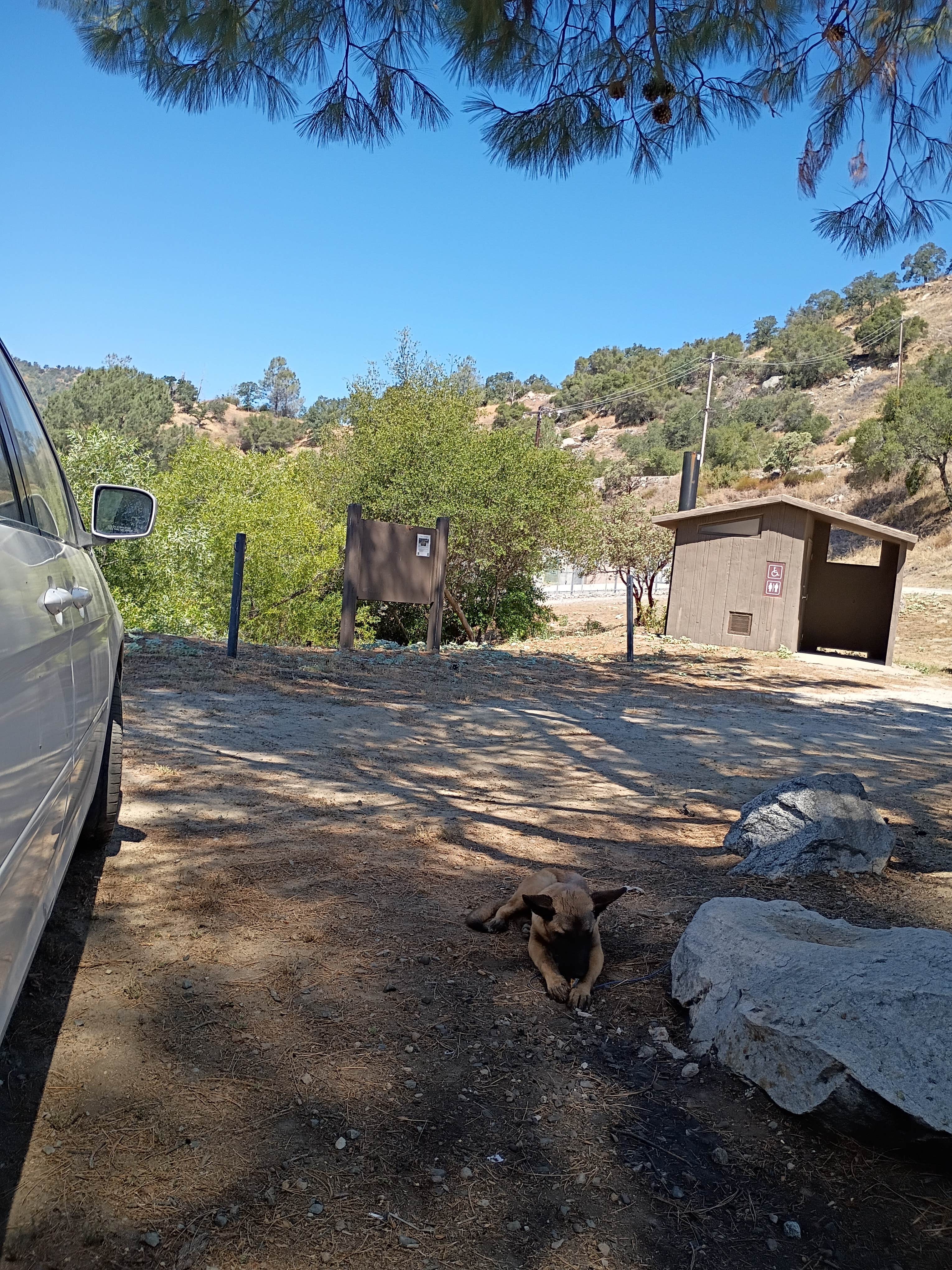 Ginger L.'s photo of camping with pets at Redinger Campground near Fresno, CA