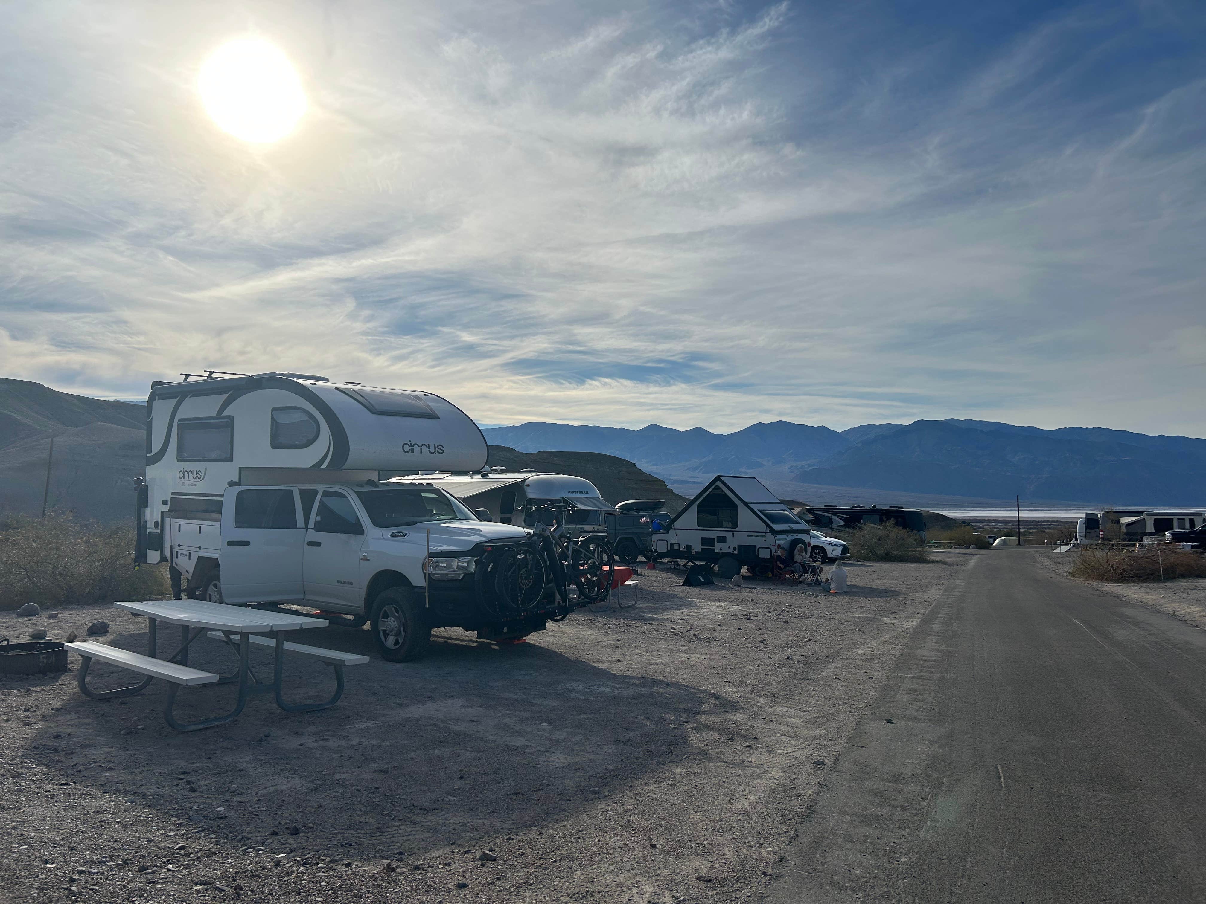 Ursula's photo of rv camping at Texas Springs Campground — Death Valley National Park near Beatty, NV