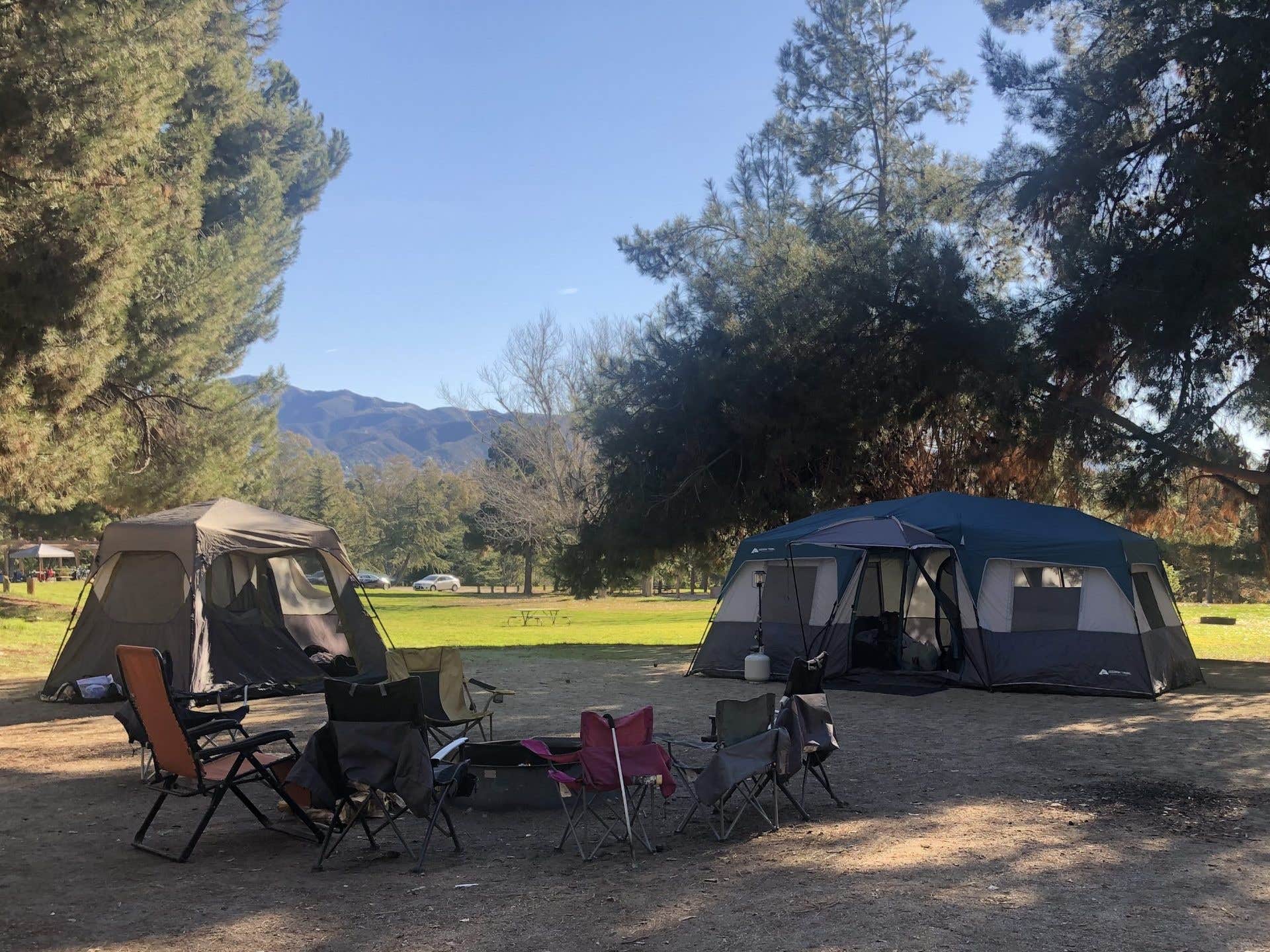 Mary F.'s photo of tent camping at Yucaipa Regional Park near Running Springs, CA