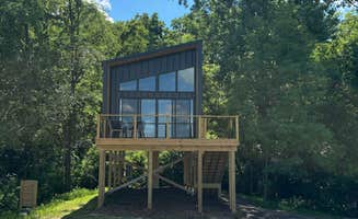 James M.'s photo of a cabin at Calyx Creek, Creekside Treehouse near Monticello, IA